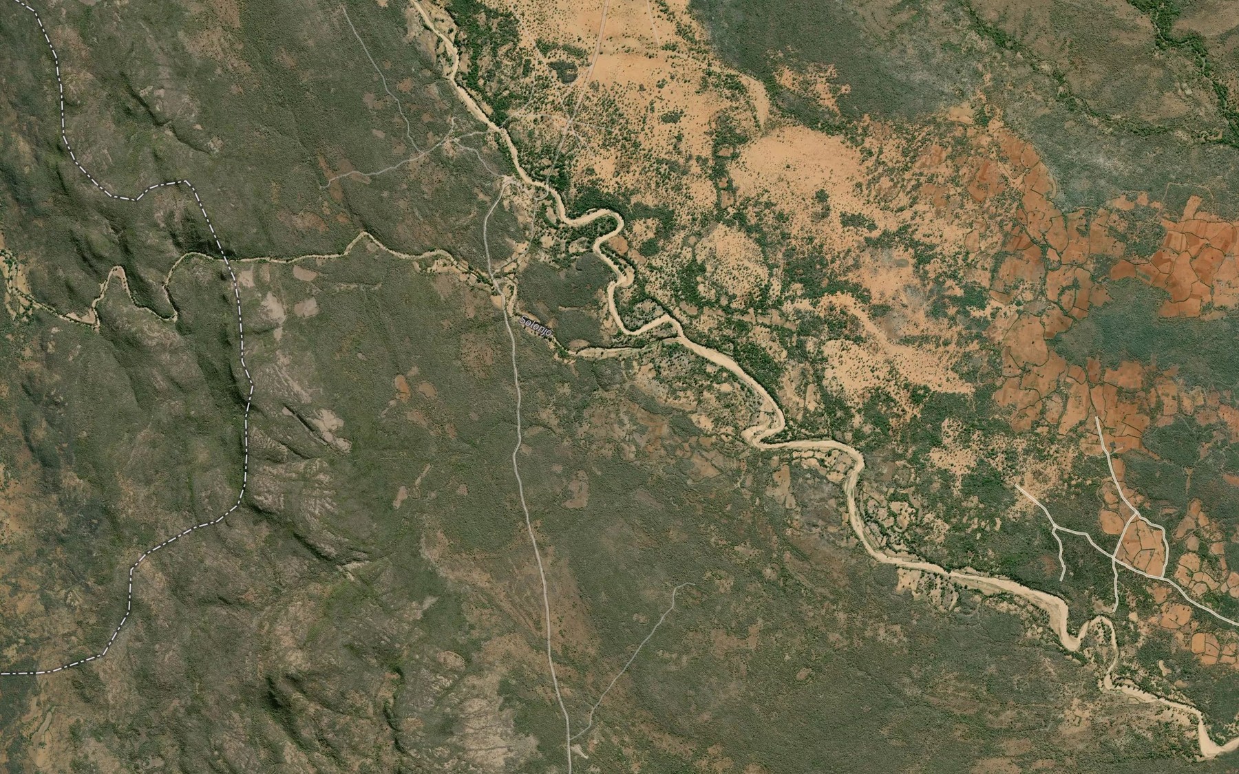 Satellite map of the Solonjo