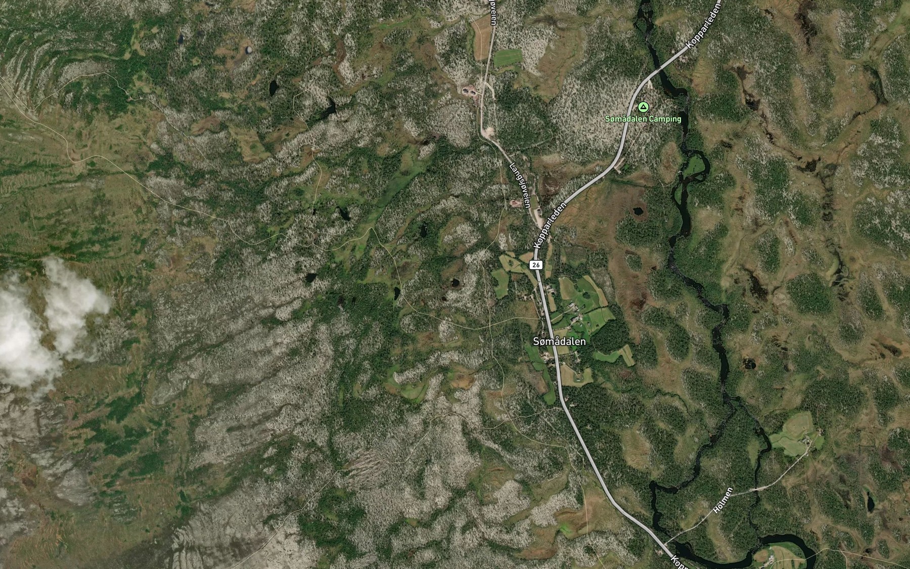 Satellite map of the Vangstjonna