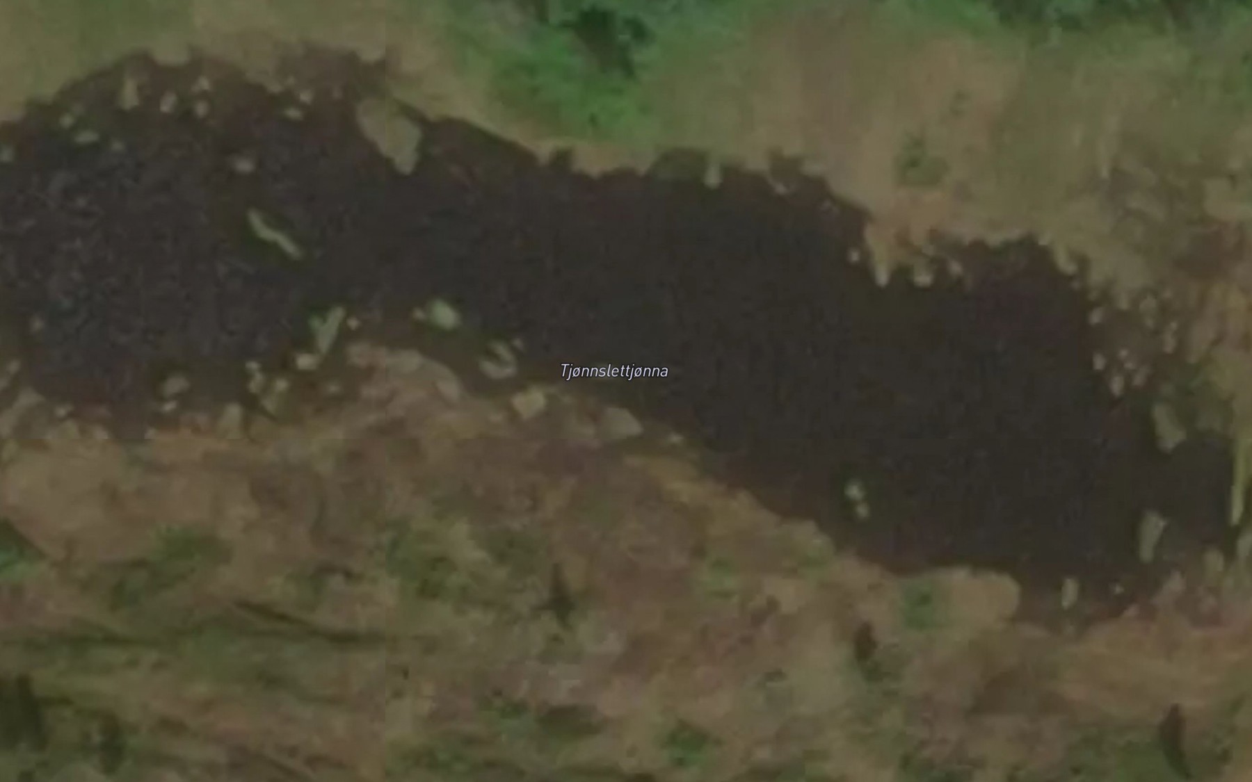 Satellite map of the Tjonnslettjonna