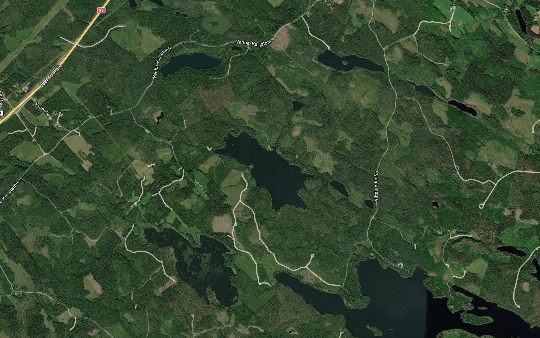 Satellite map of the Iso-Syvari