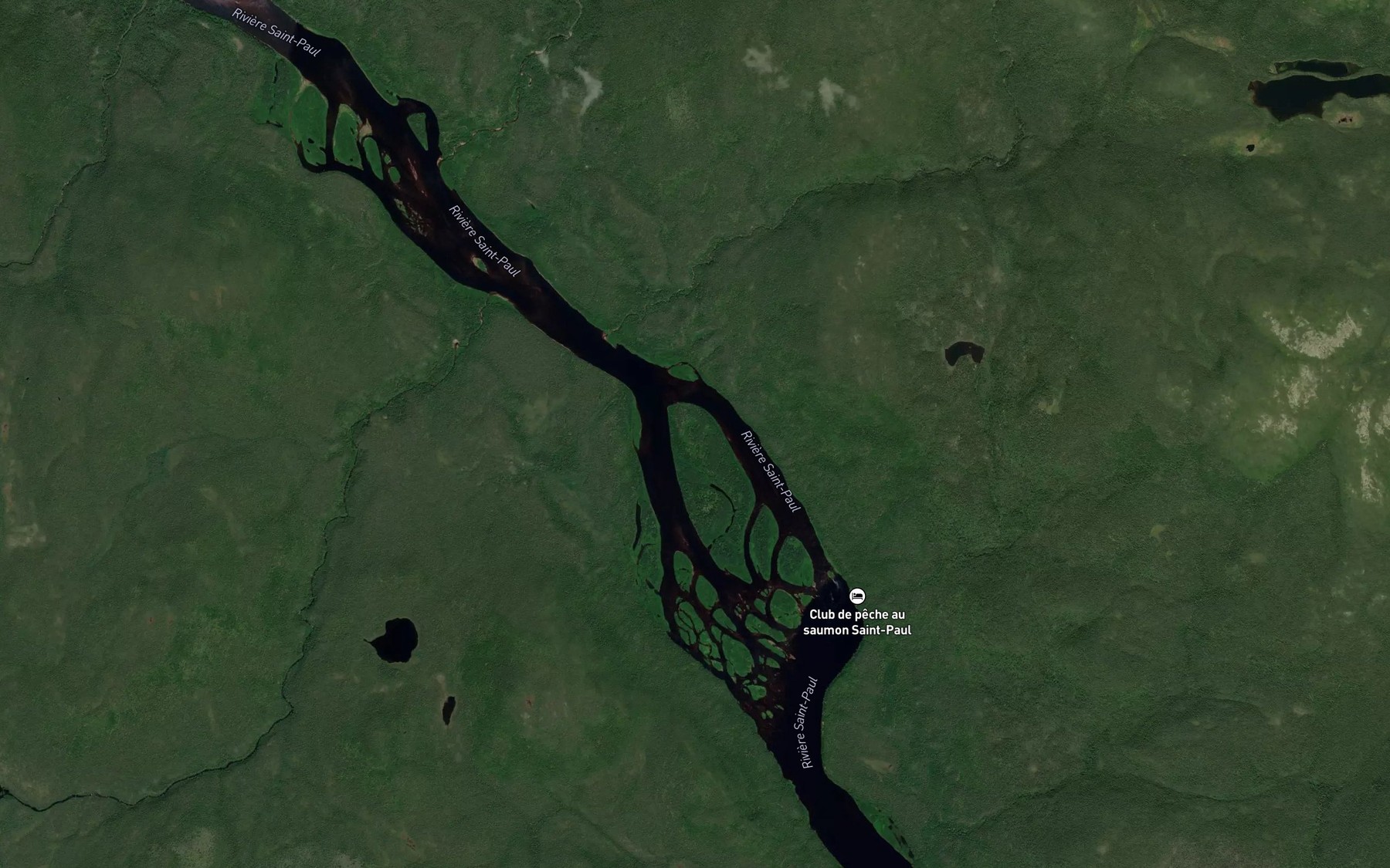Satellite map of the Fosse Chuck