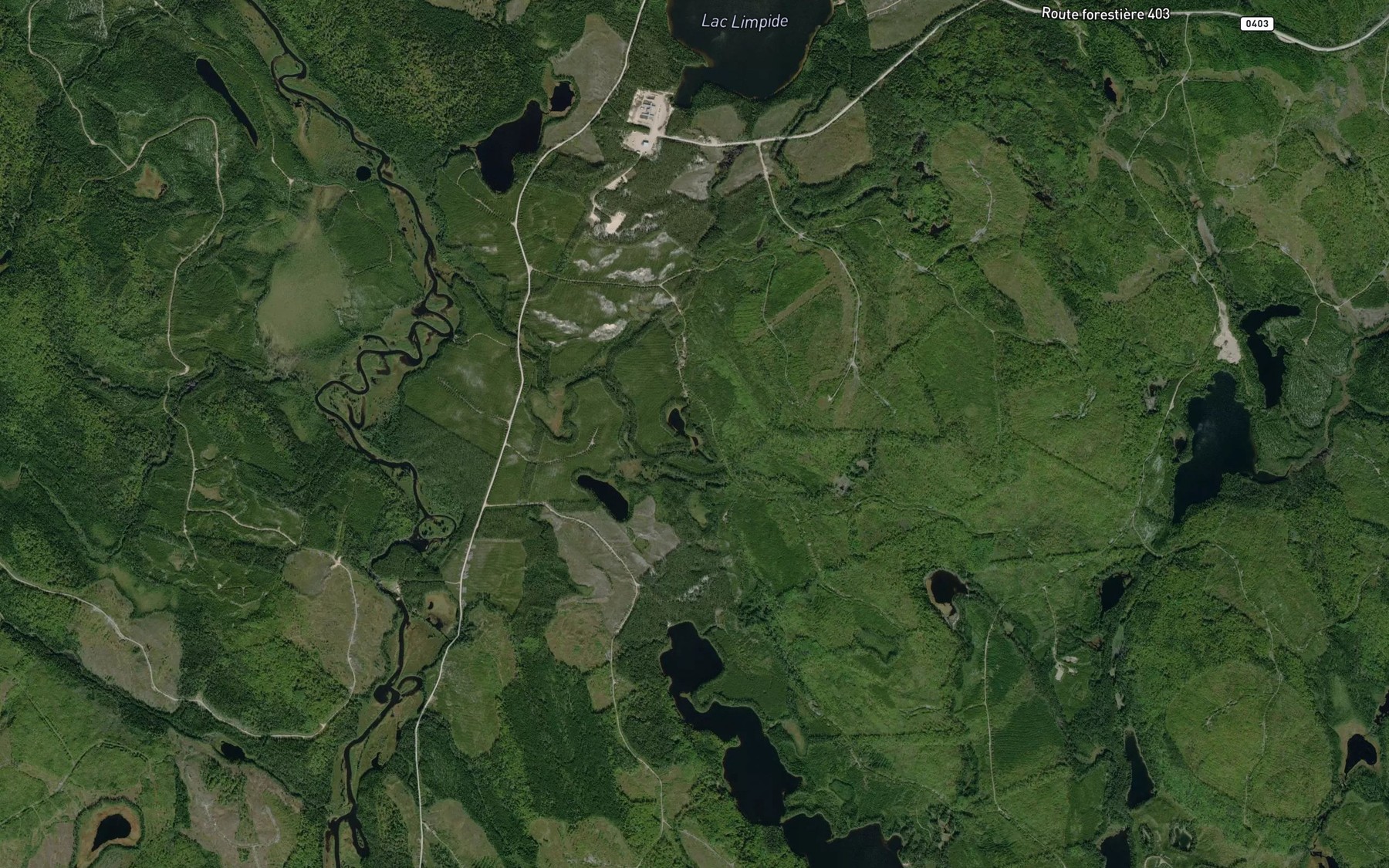 Satellite map of the Lac de la Remise
