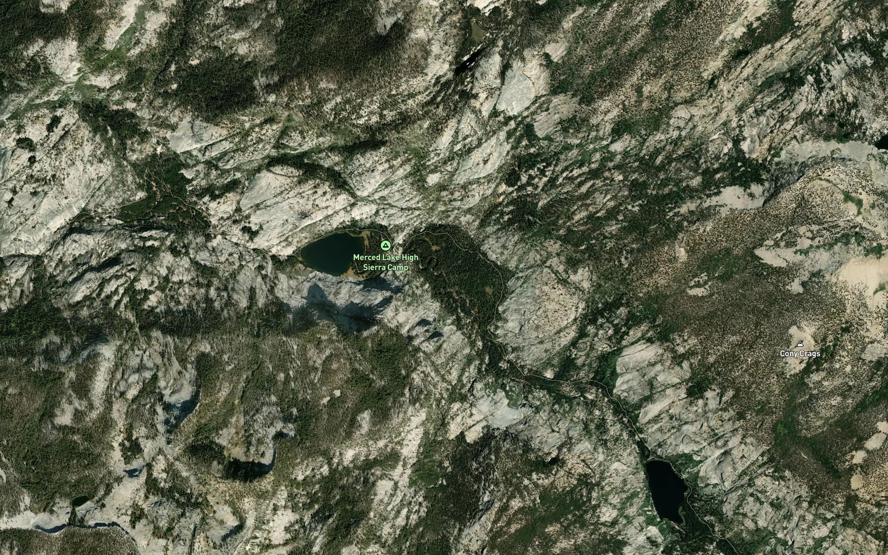 Satellite map of the Lewis Creek