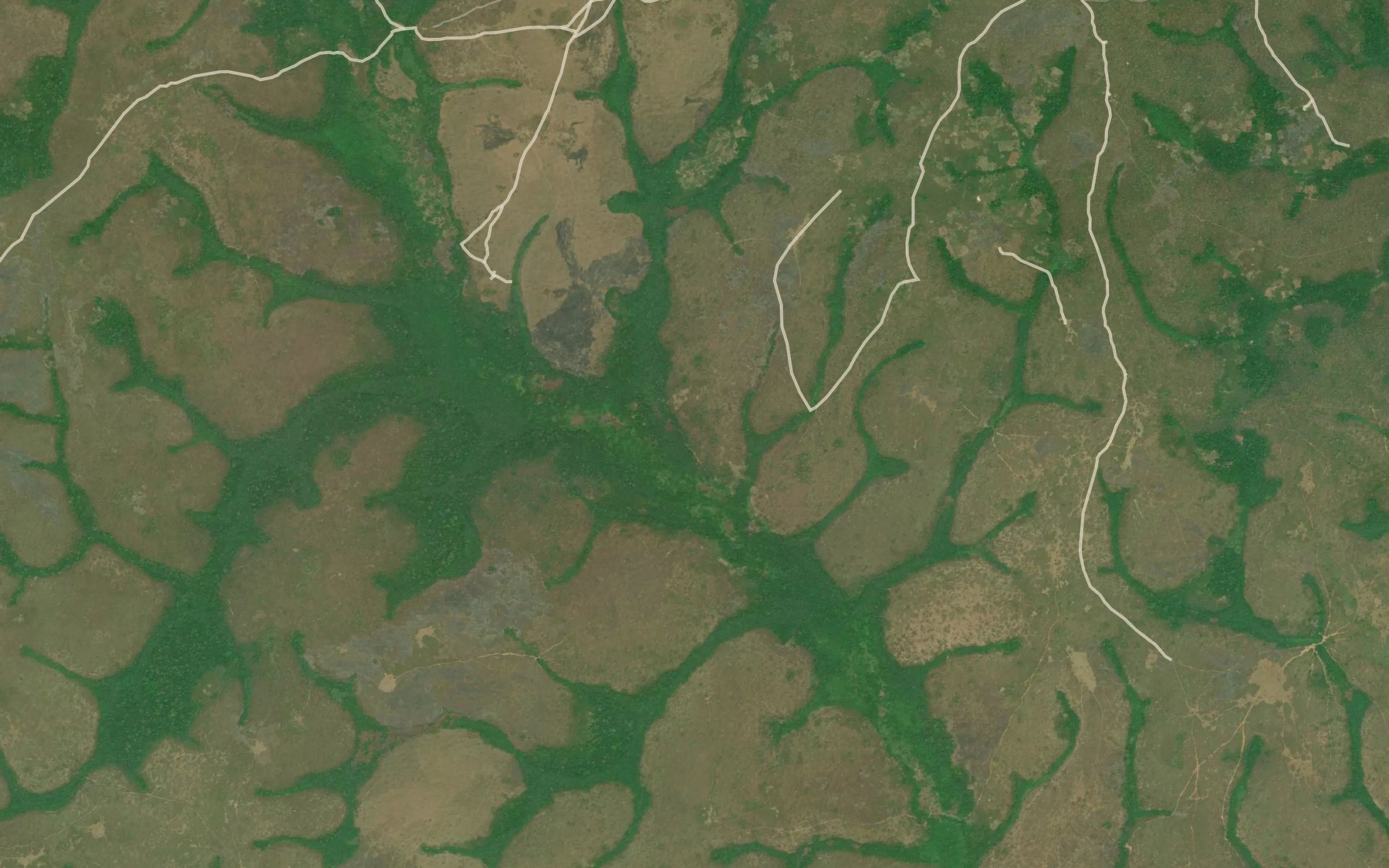 Satellite map of the Manbele