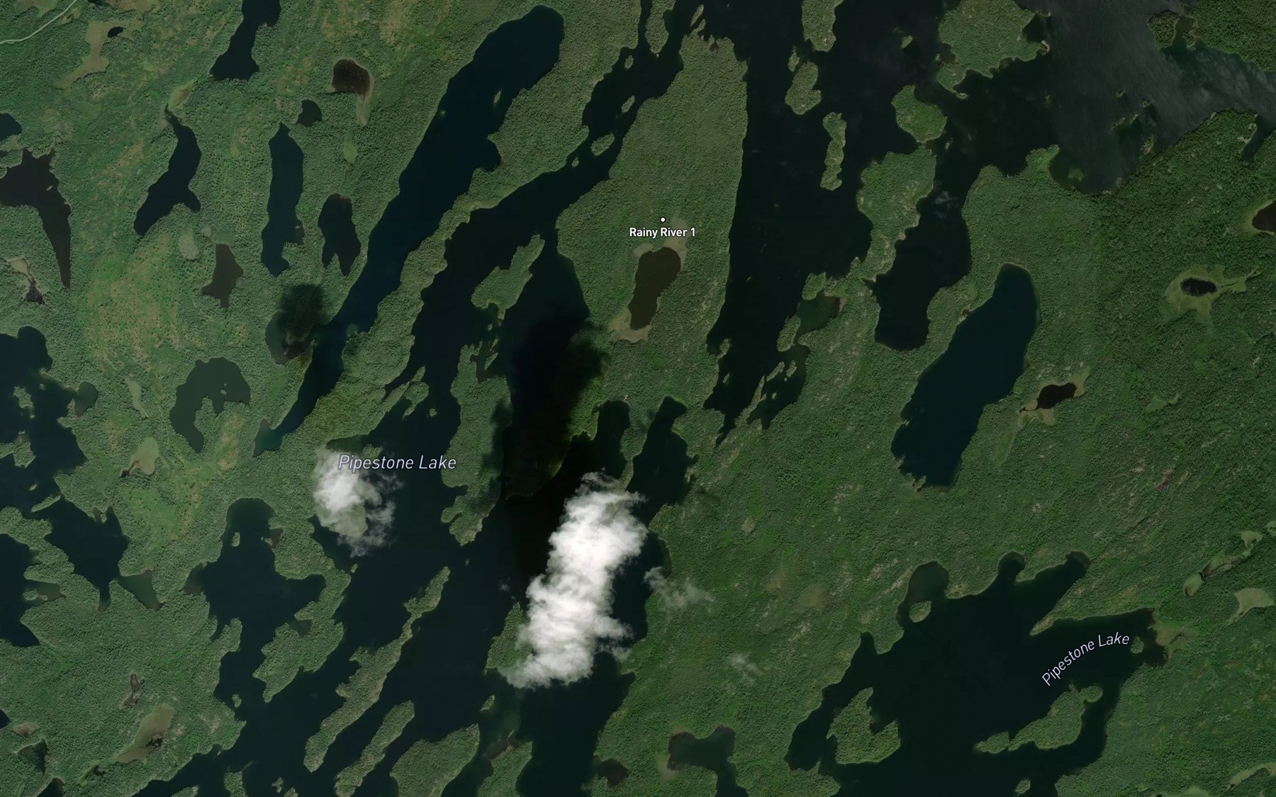 Satellite map of the Cold Narrows