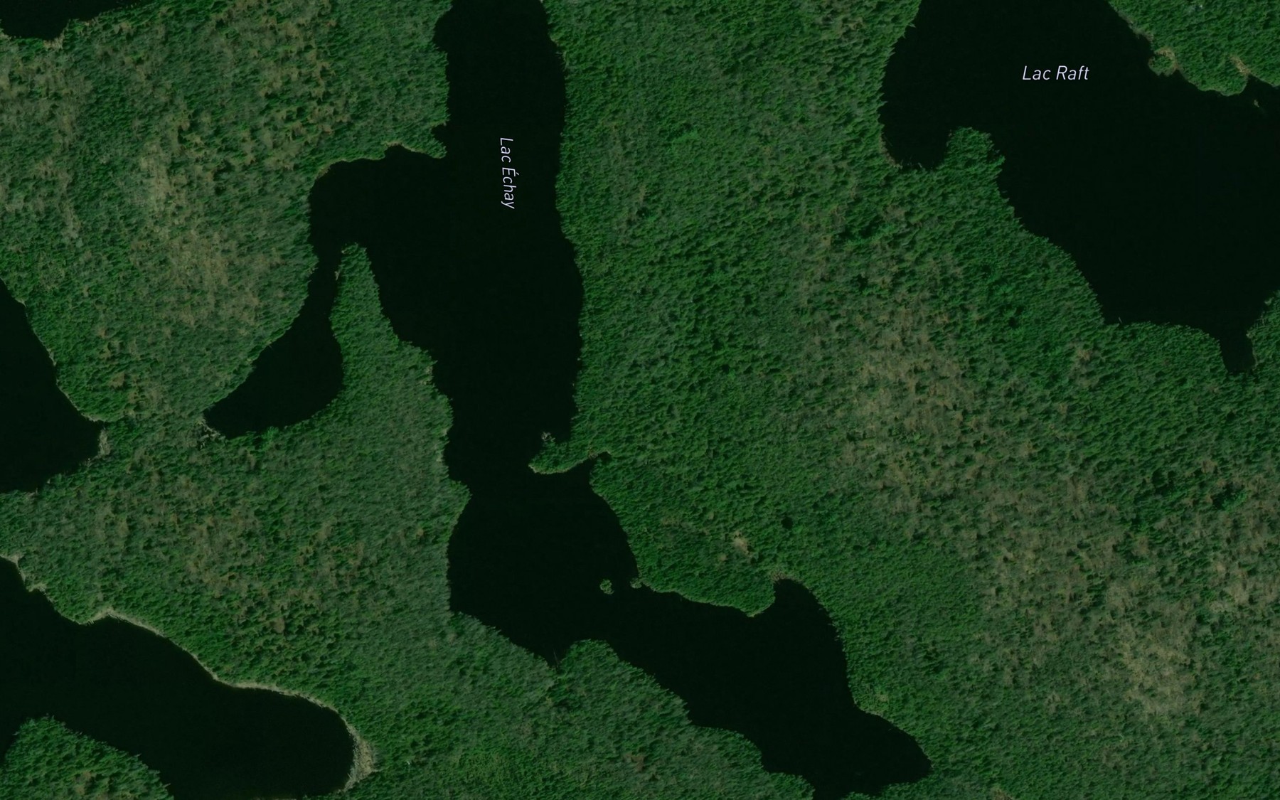 Satellite map of the Lac Echay
