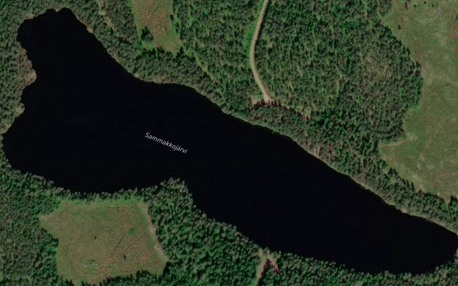 Satellite map of the Sammakkojarvi
