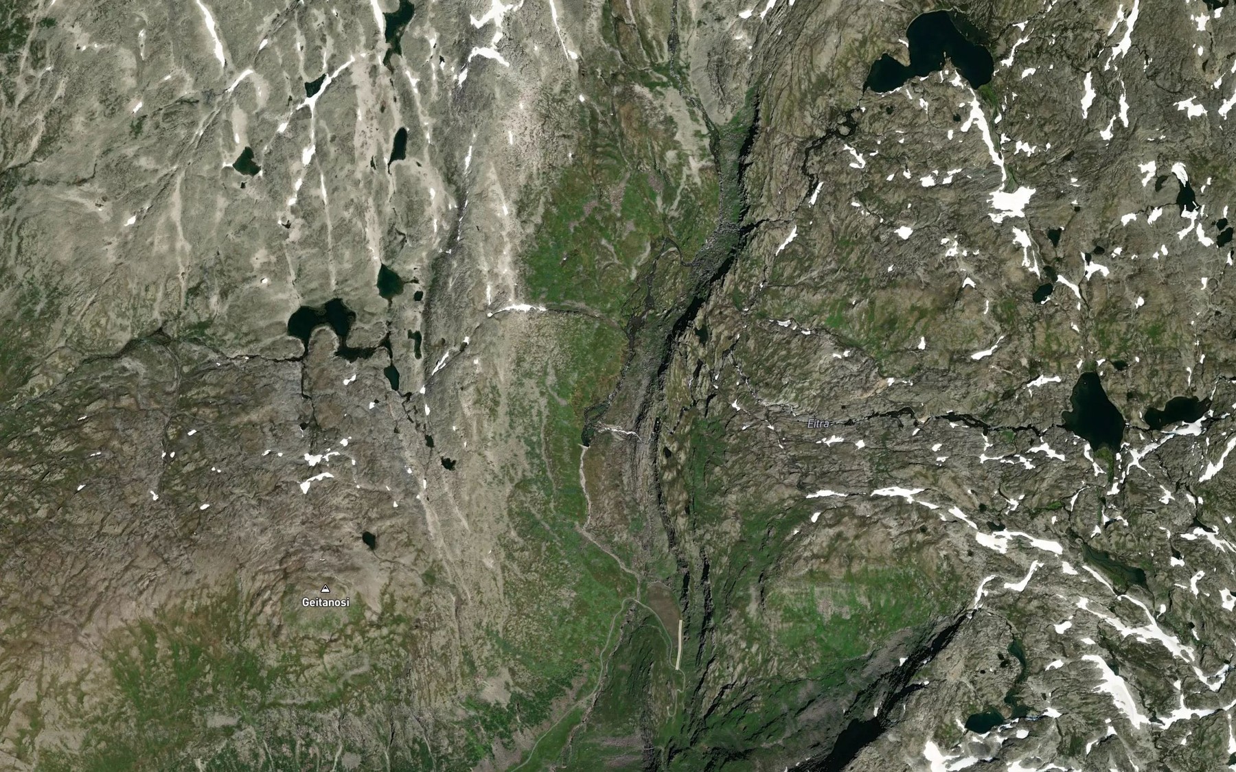 Satellite map of the Norddola