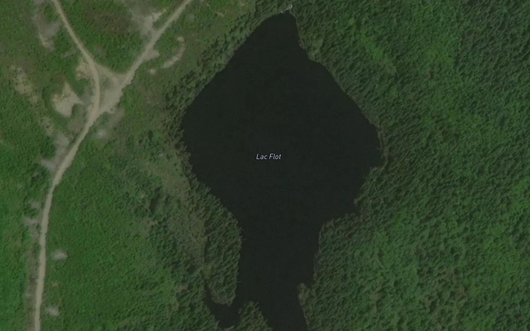 Satellite map of the Lac Flot