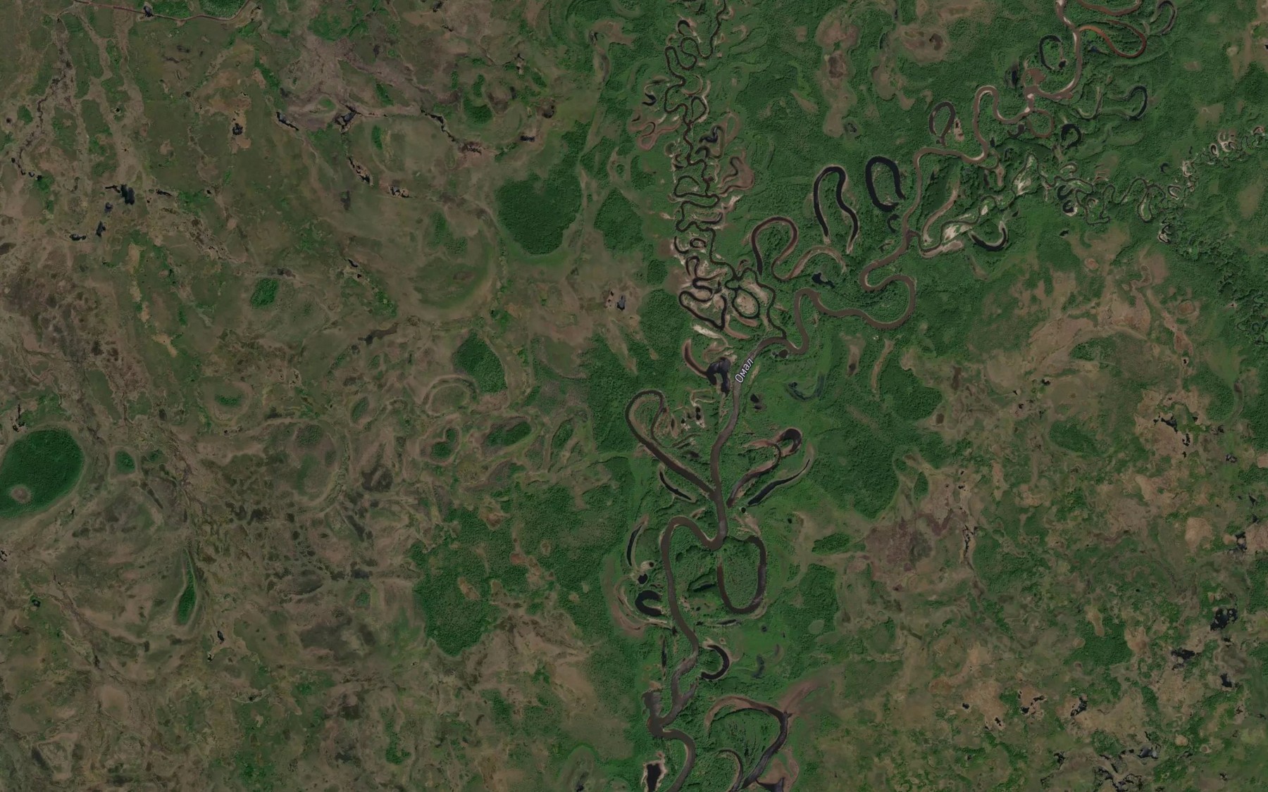 Satellite map of the Ozernyy