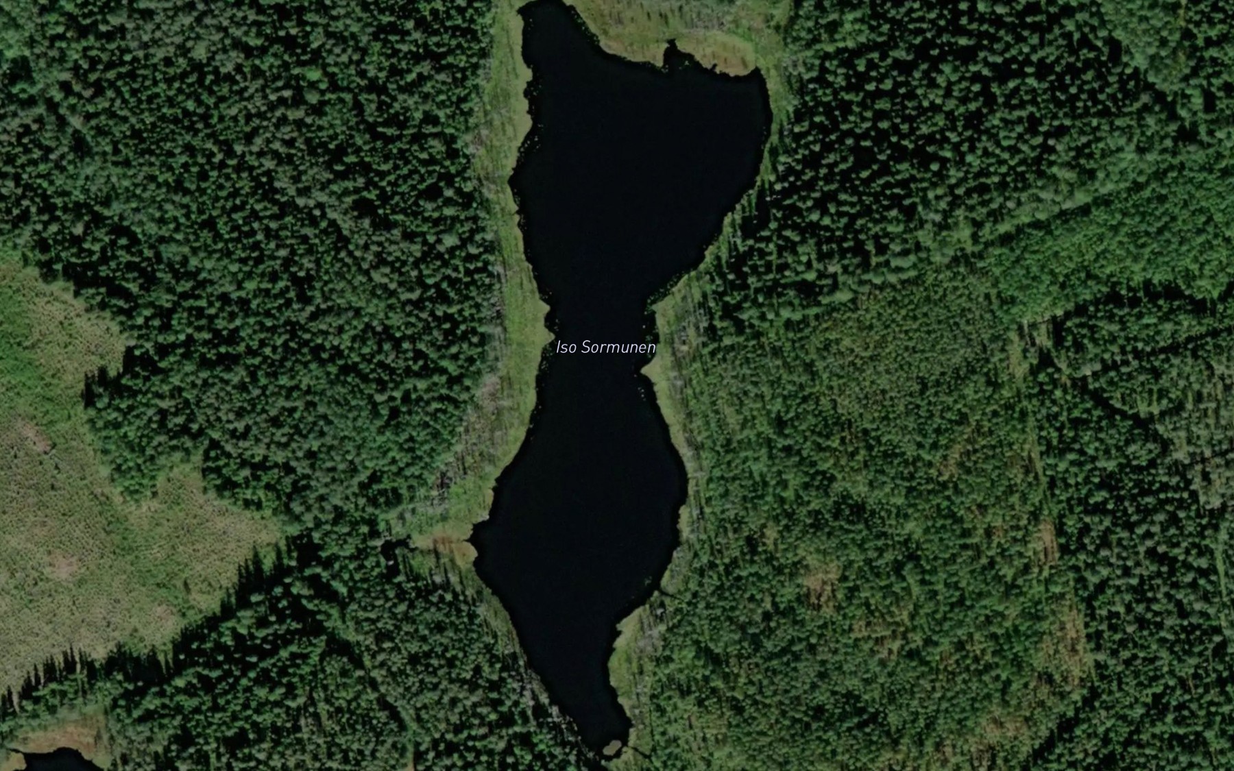 Satellite map of the Iso-Sormunen