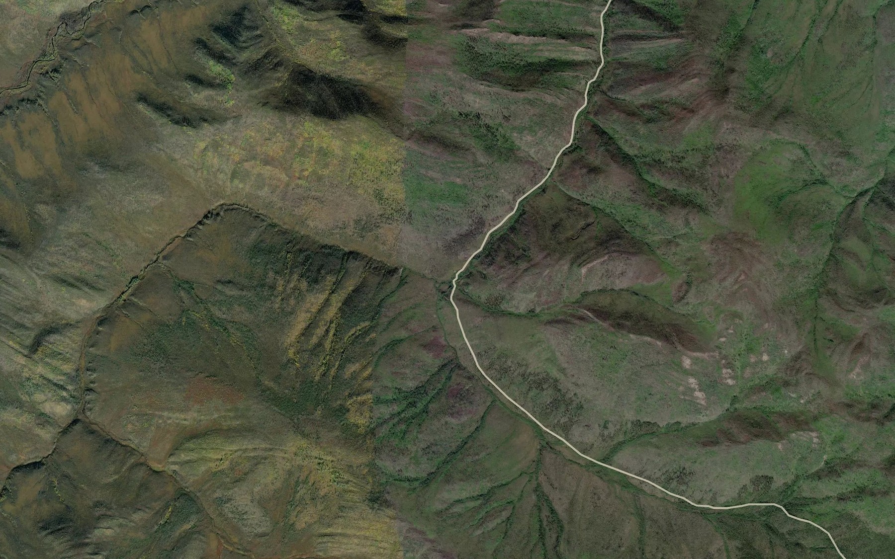 Satellite map of the Hudson Coulee