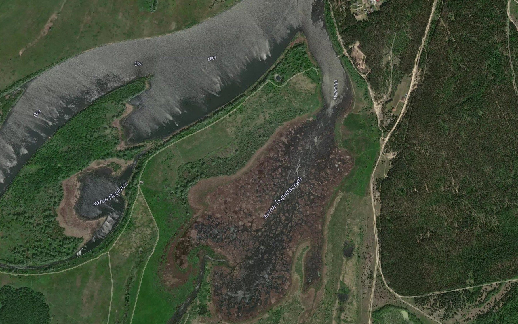 Satellite map of the Tyrnitsa