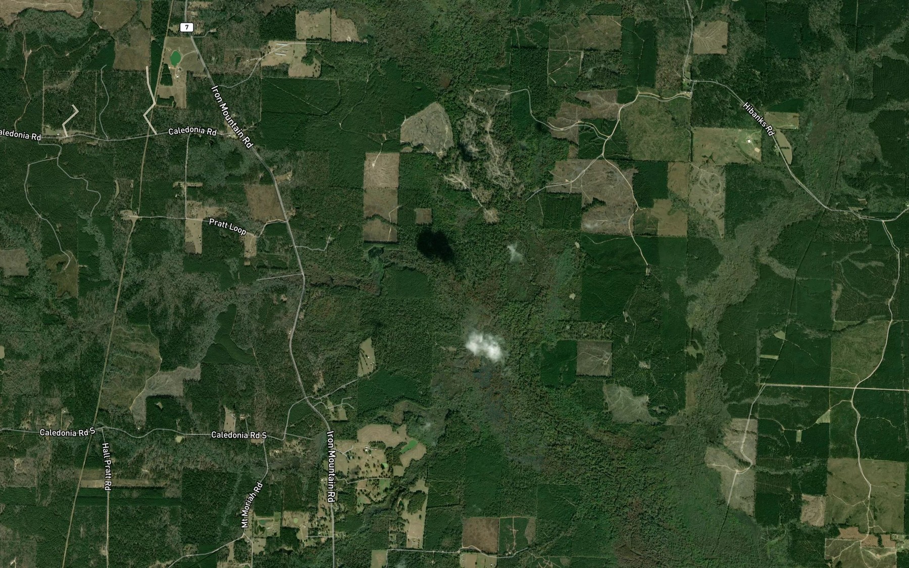 Satellite map of the Buckaloo Branch