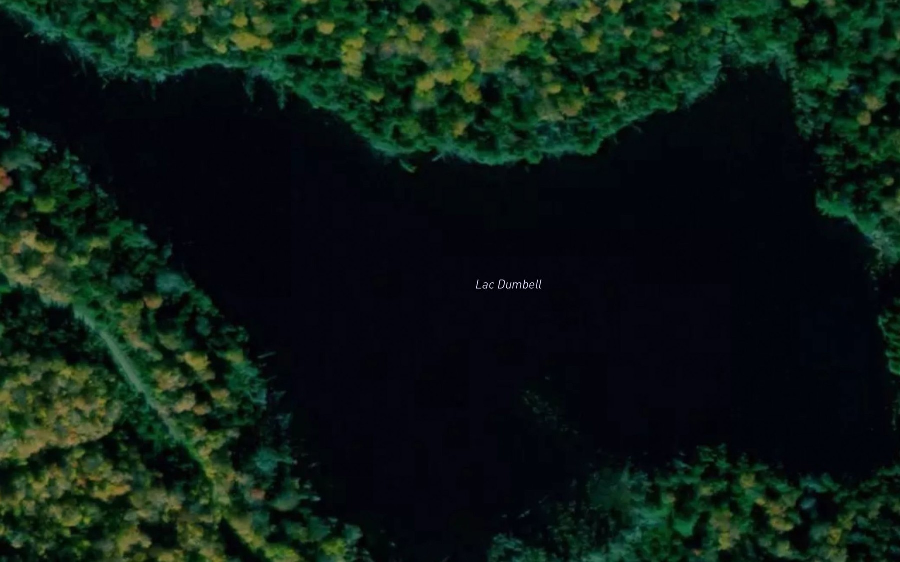 Satellite map of the Lac Dumbell