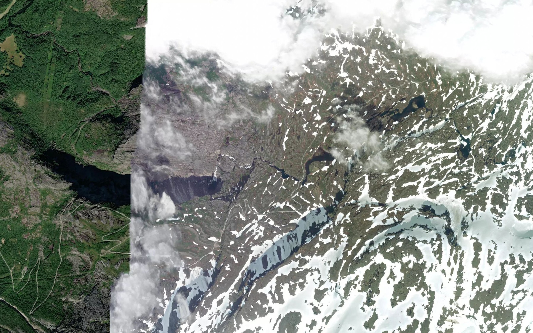 Satellite map of the Fagerbakkforsen