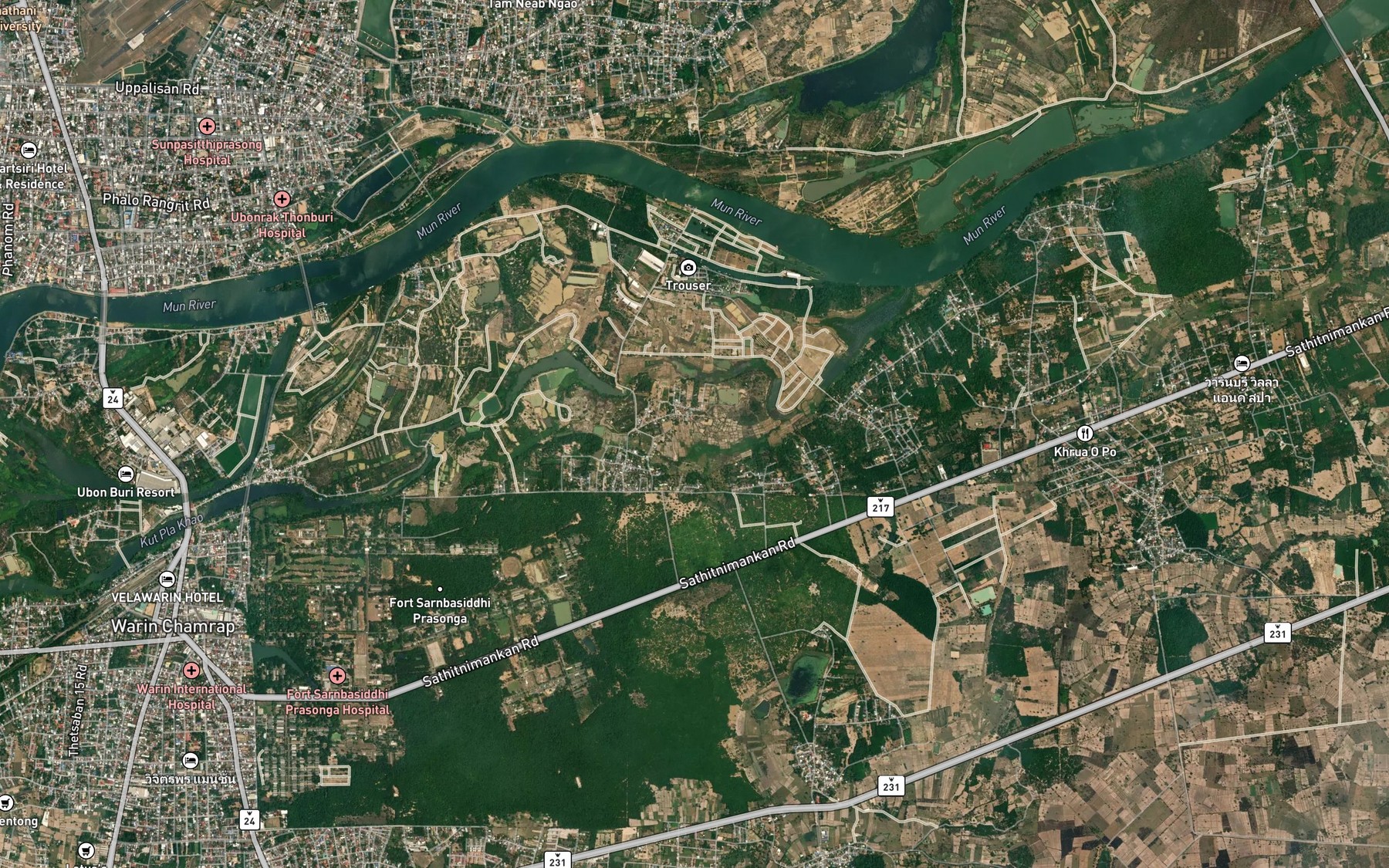 Satellite map of the Kut O