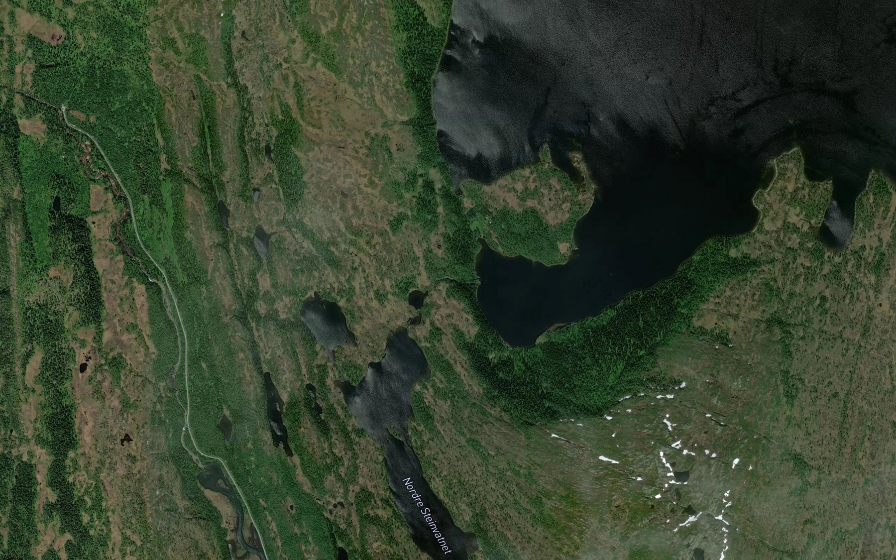 Satellite map of the Steinvassforsen