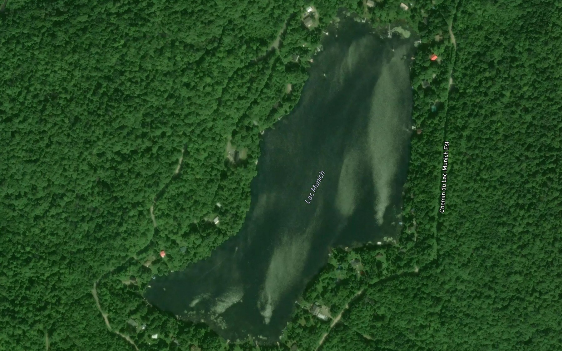 Satellite map of the Lac Munich