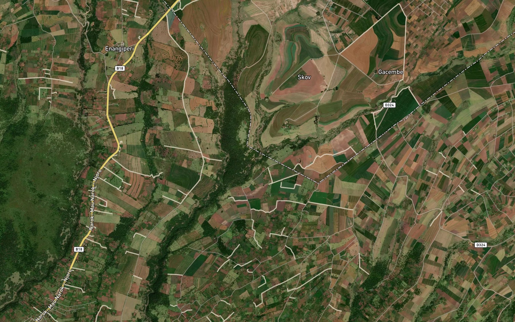 Satellite map of the Lolgabunyo
