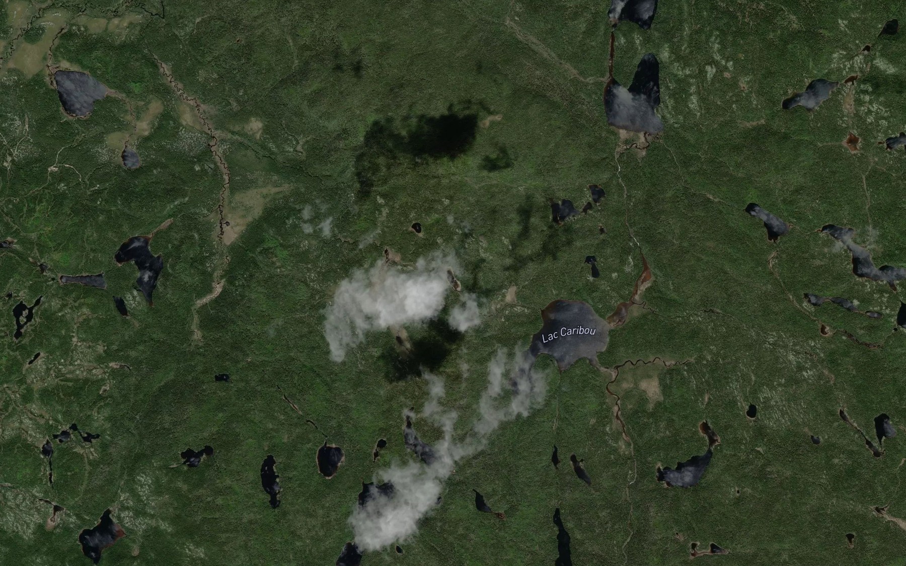 Satellite map of the Lac Maurice