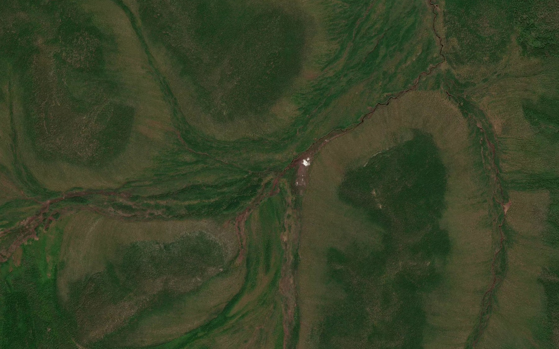Satellite map of the Pravyy Ushmun