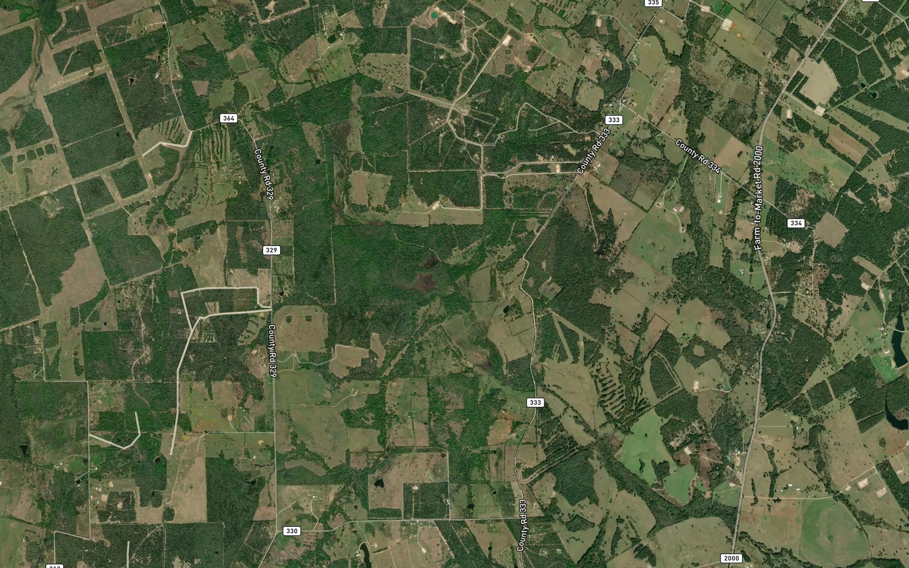 Satellite map of the Garner Branch