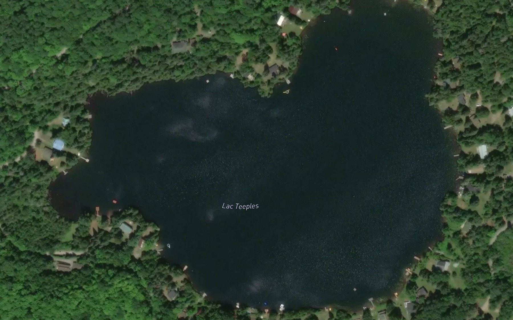 Satellite map of the Lac Teeples