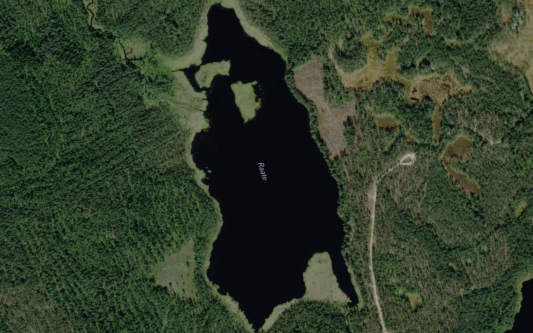 Satellite map of the Raate