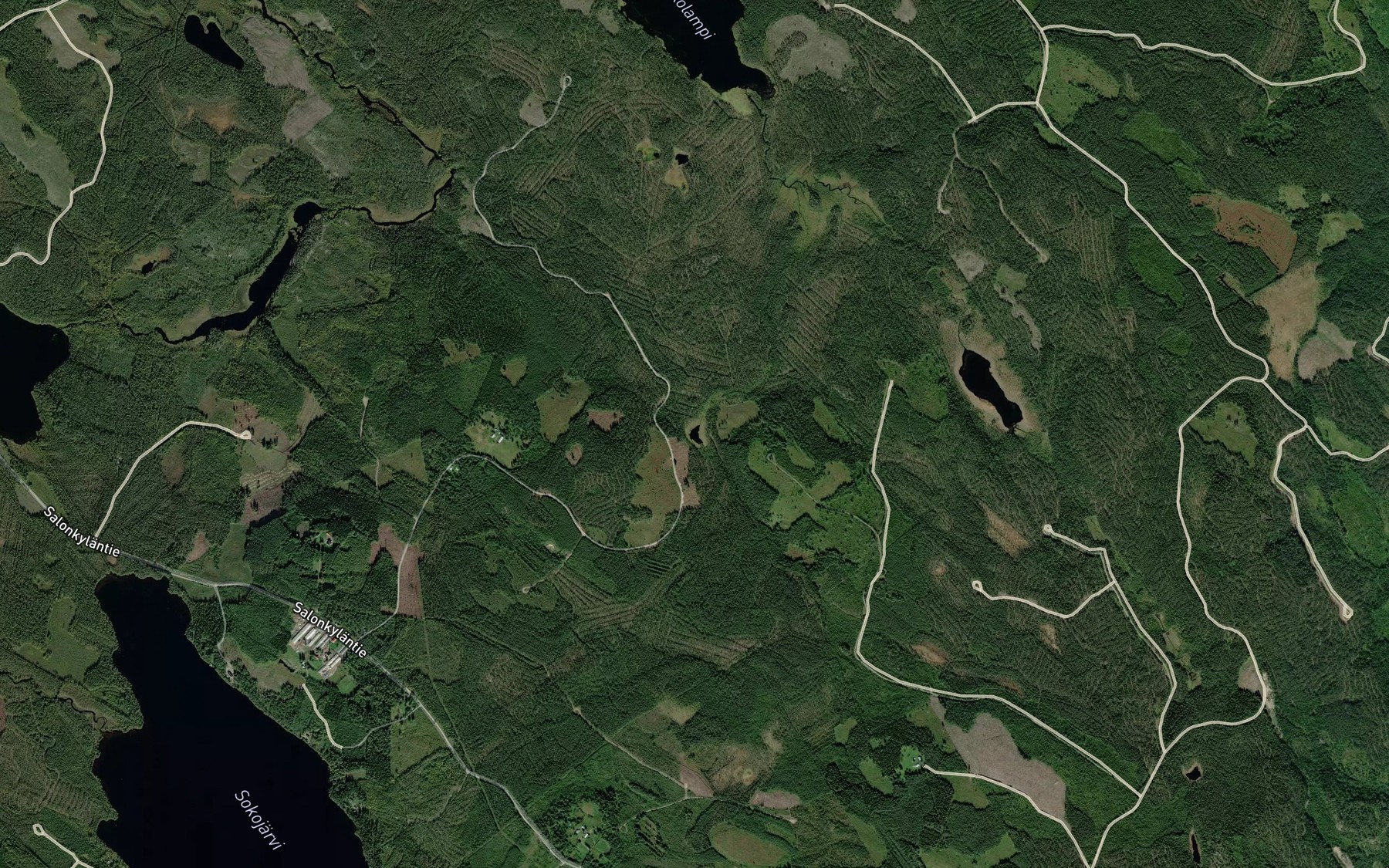 Satellite map of the Savulampi