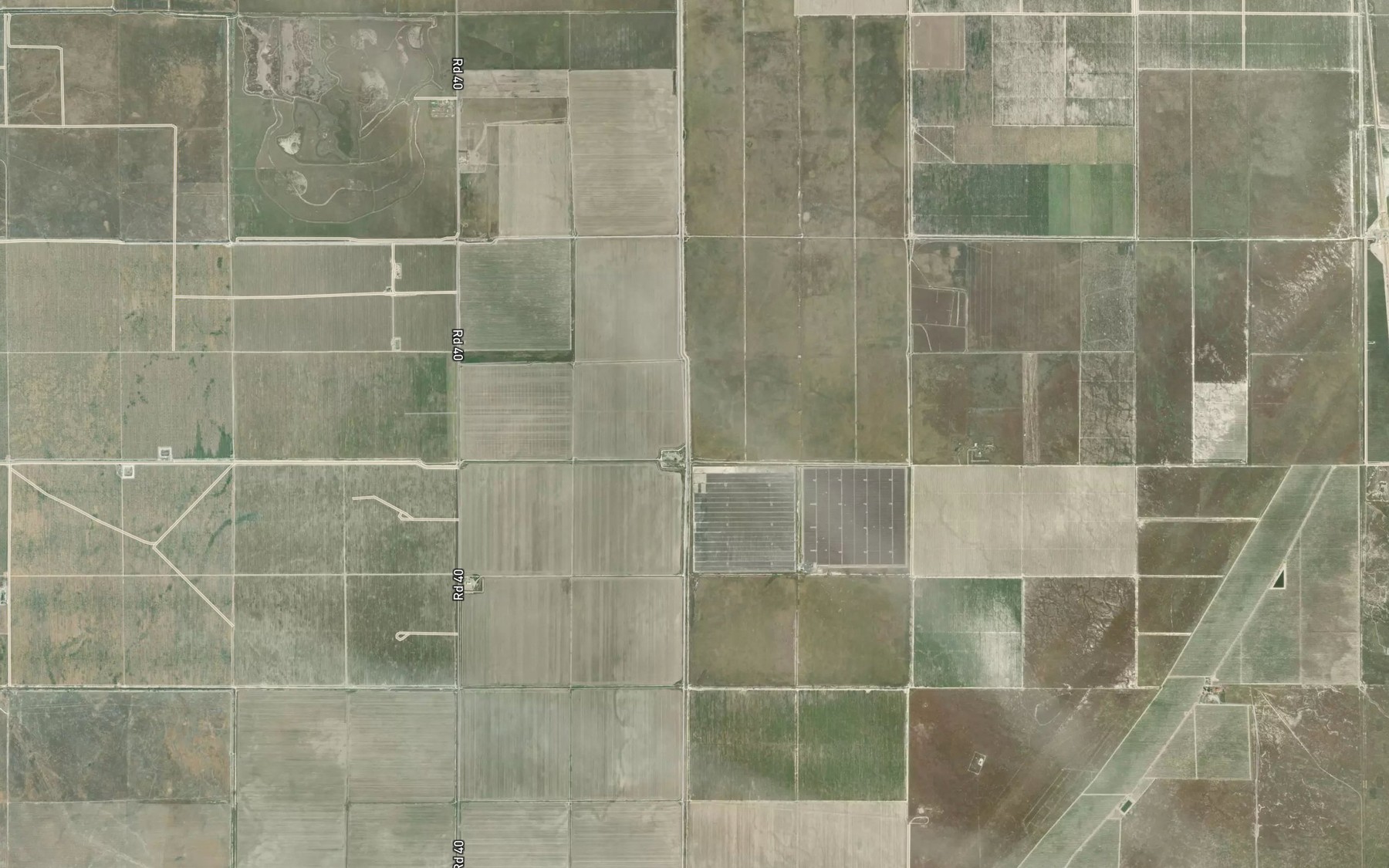 Satellite map of the Alpaugh Irrigation District Canal