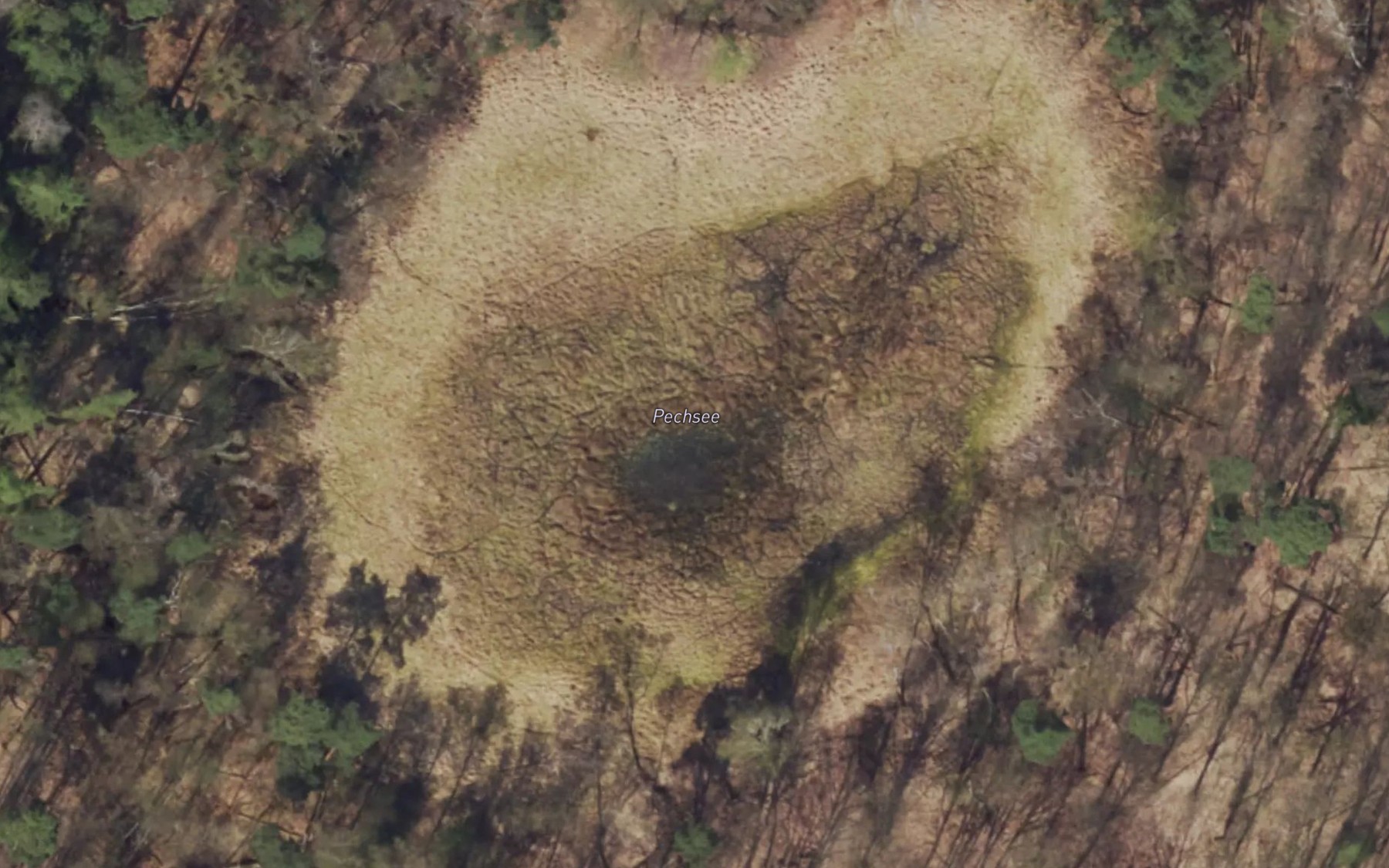 Satellite map of the Pechsee