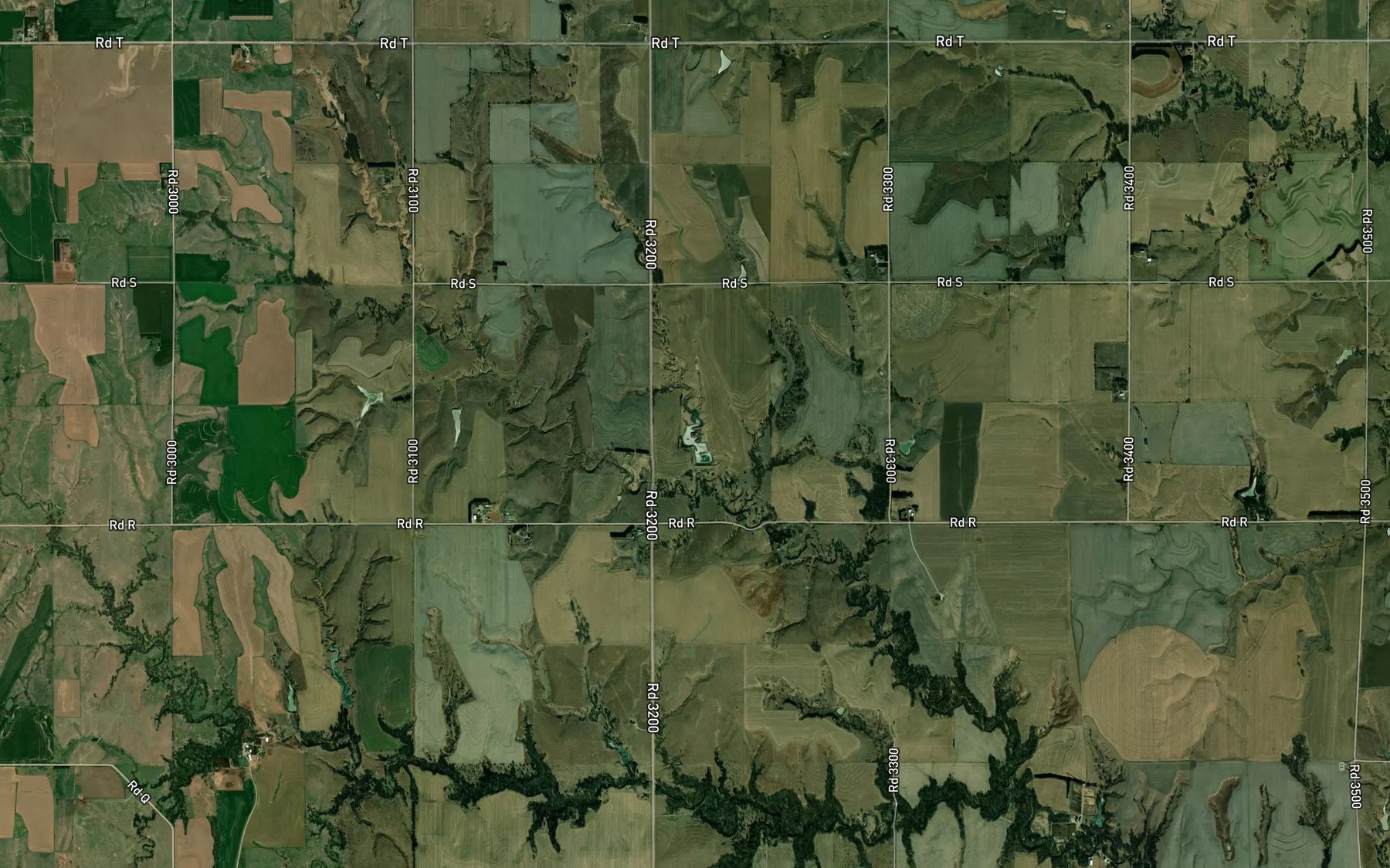 Satellite map of the Lyon Reservoir
