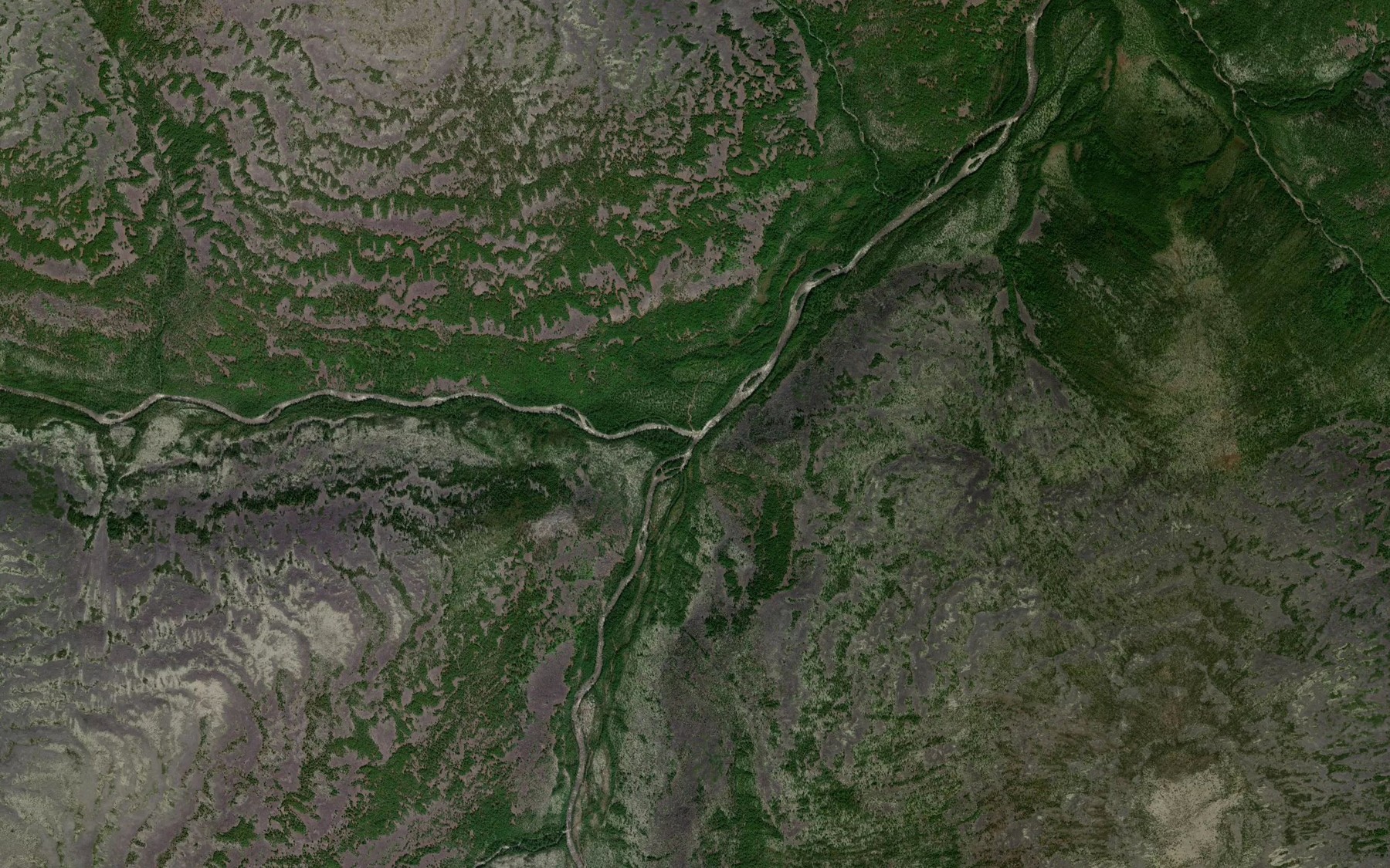 Satellite map of the Amanak