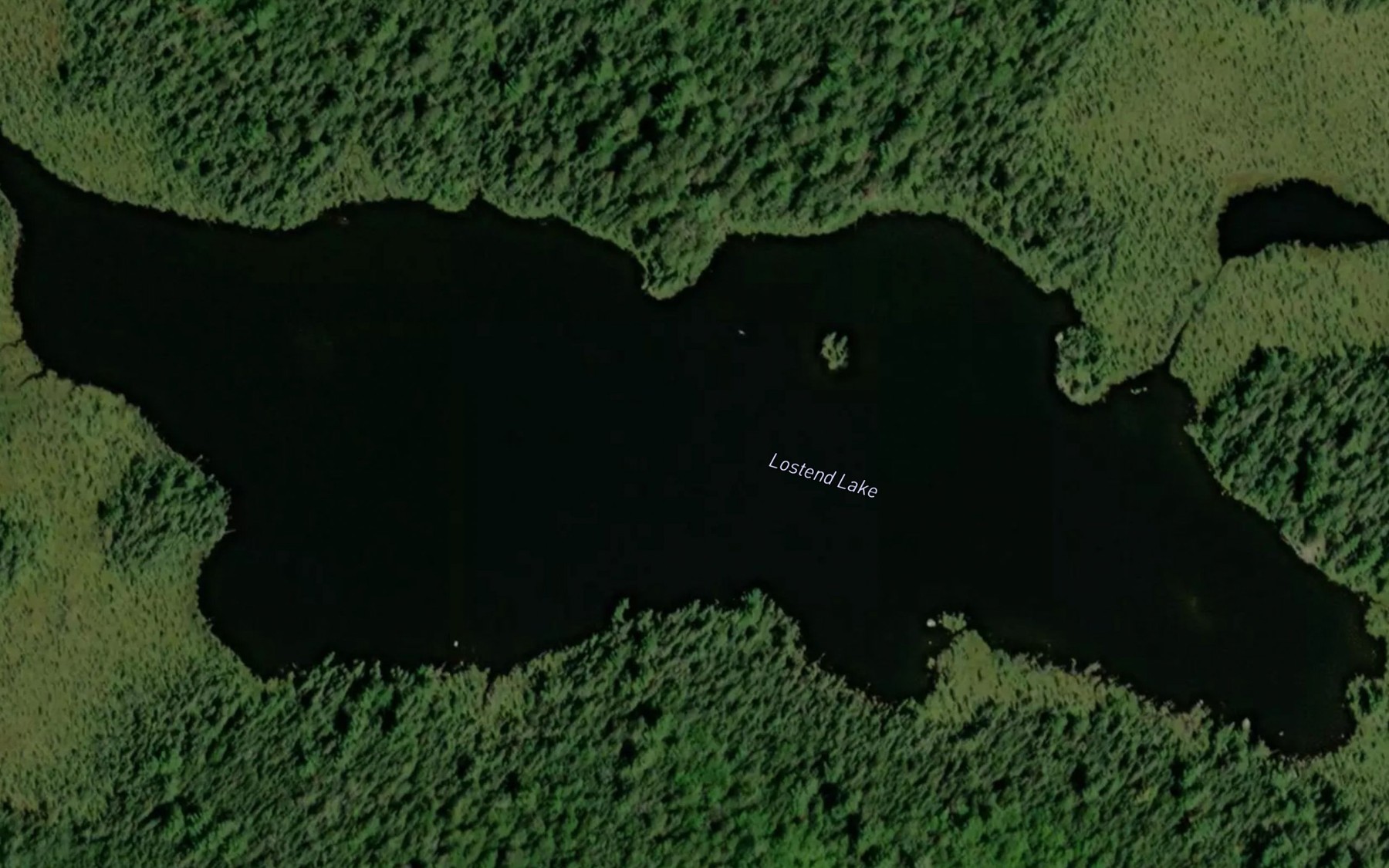 Satellite map of the Lostend Lake