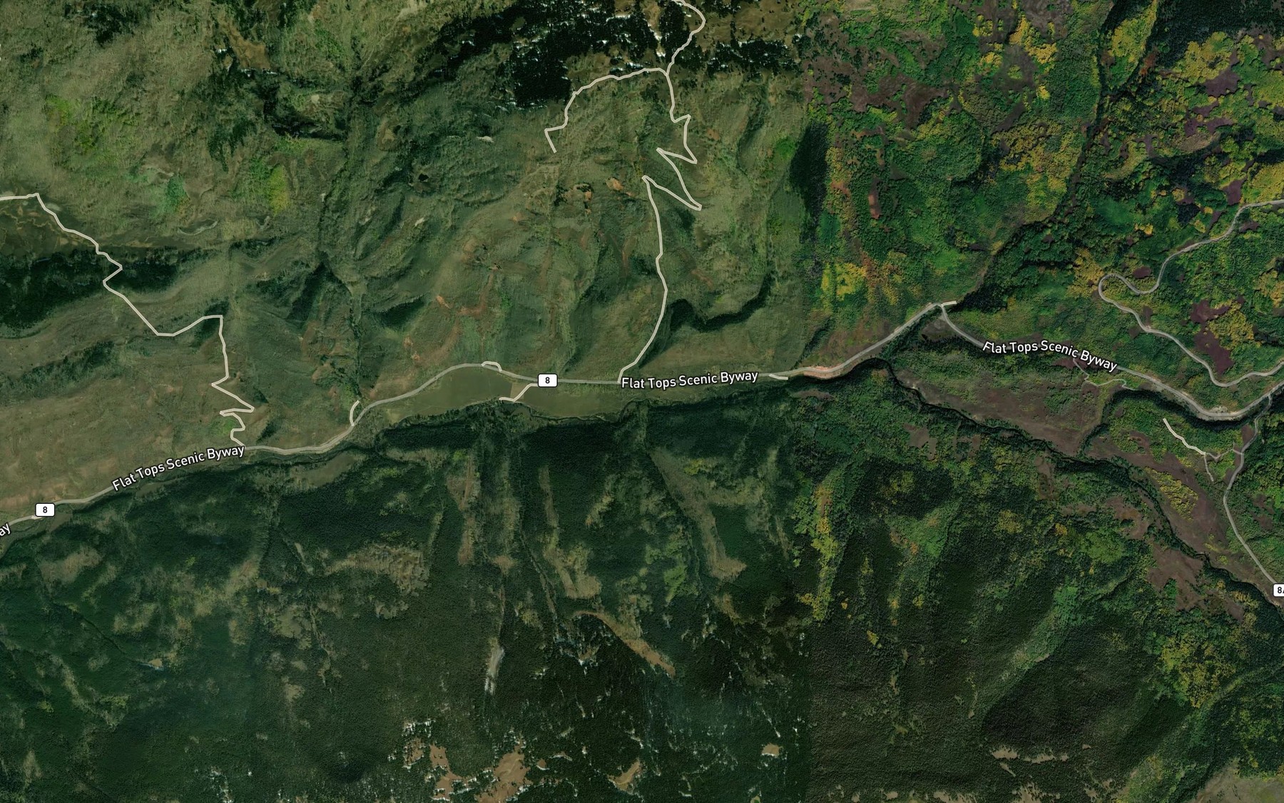 Satellite map of the Deadhorse Creek