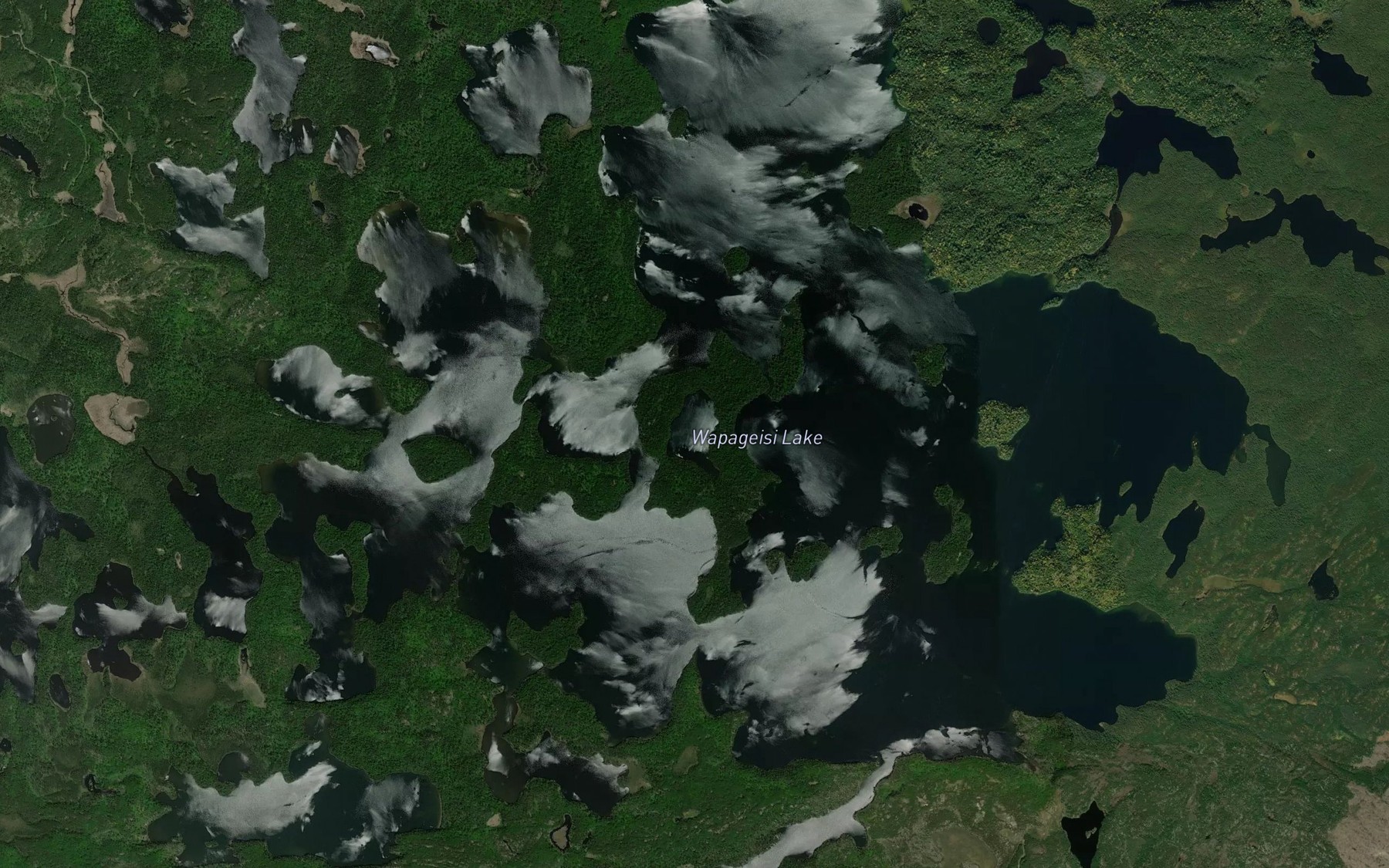 Satellite map of the The Lake