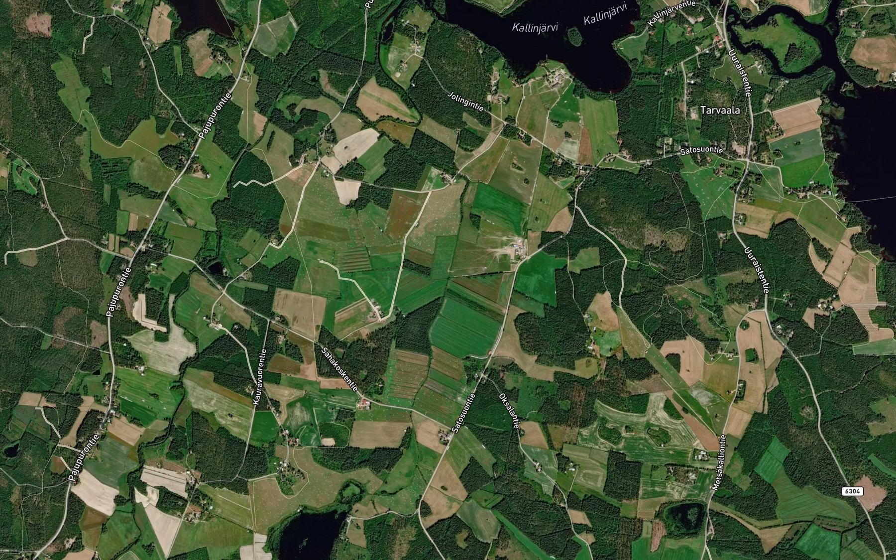 Satellite map of the Satosuonkanava