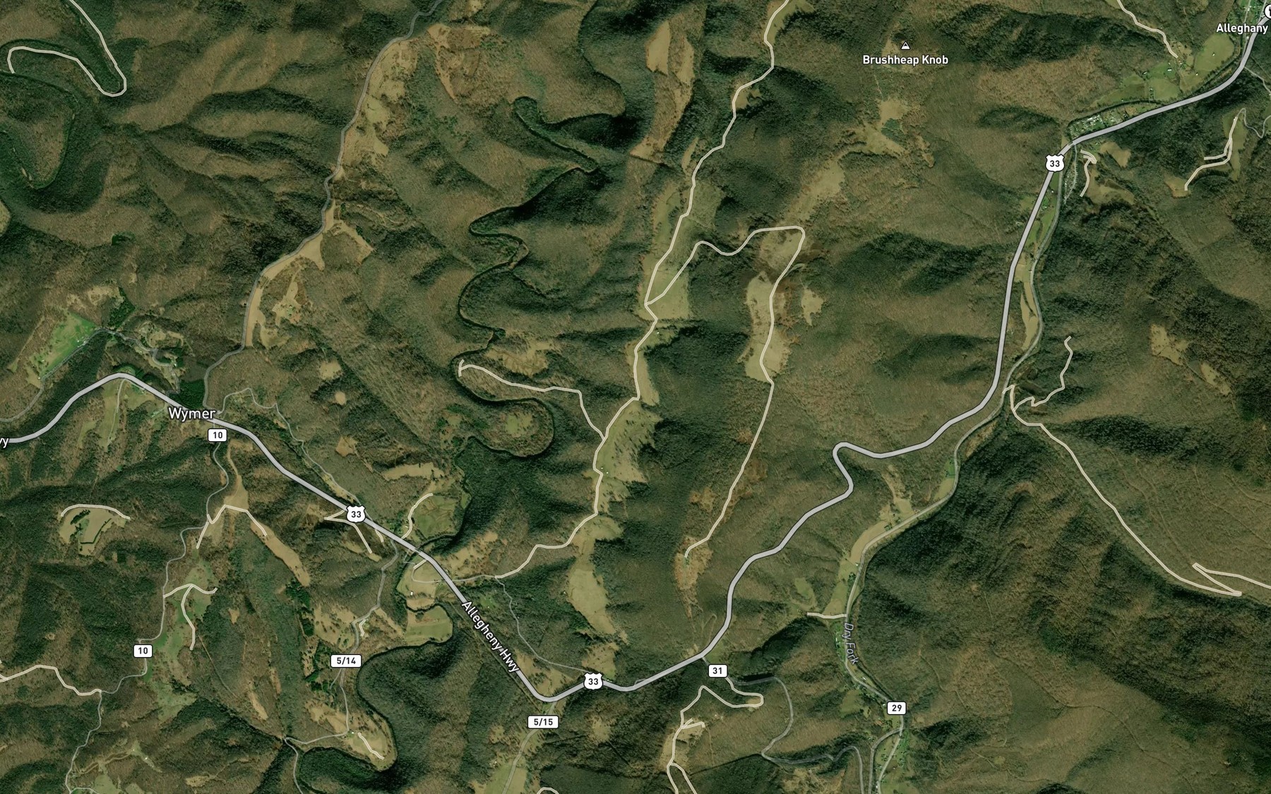 Satellite map of the Yankee Spring
