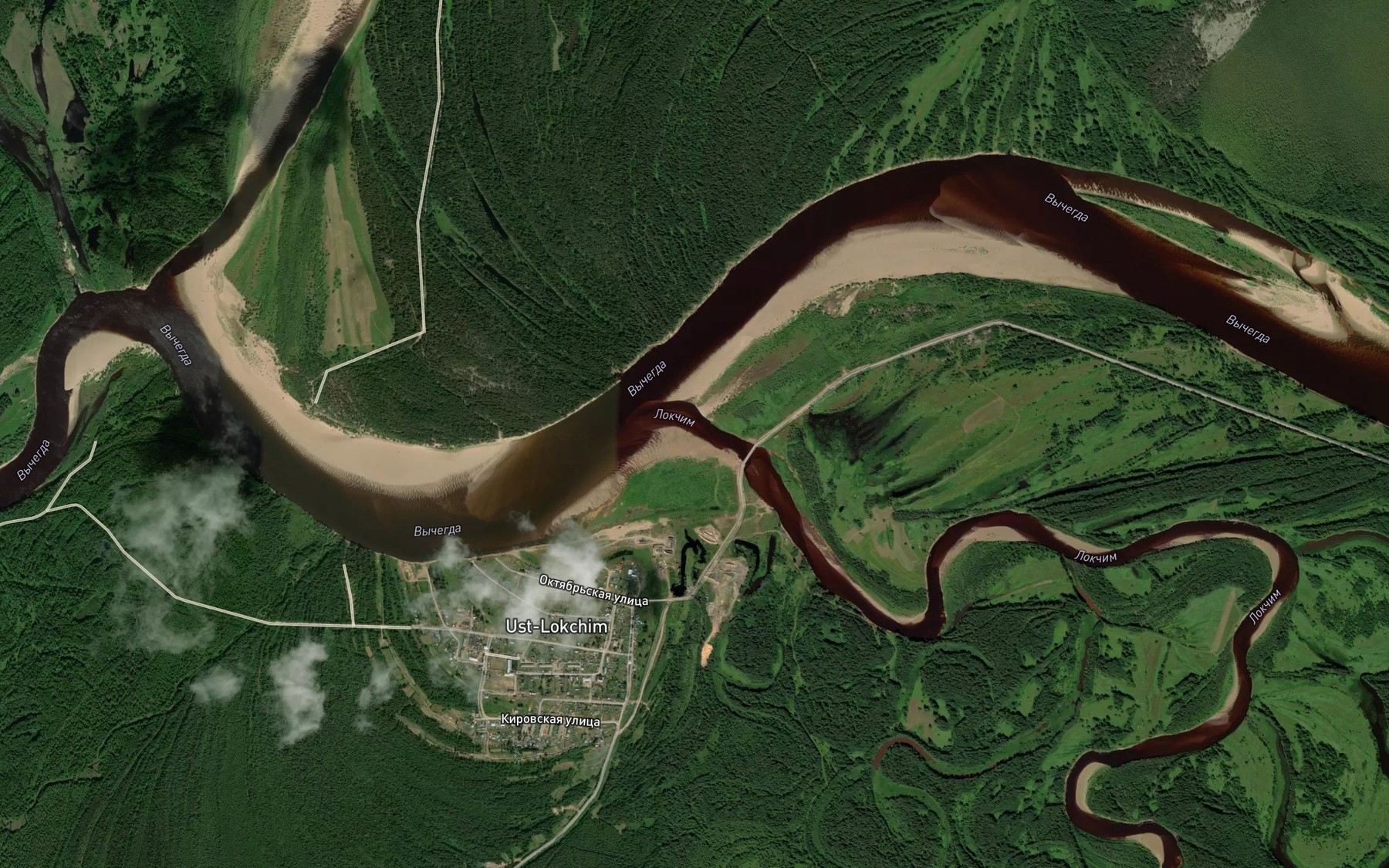 Satellite map of the Lokchim