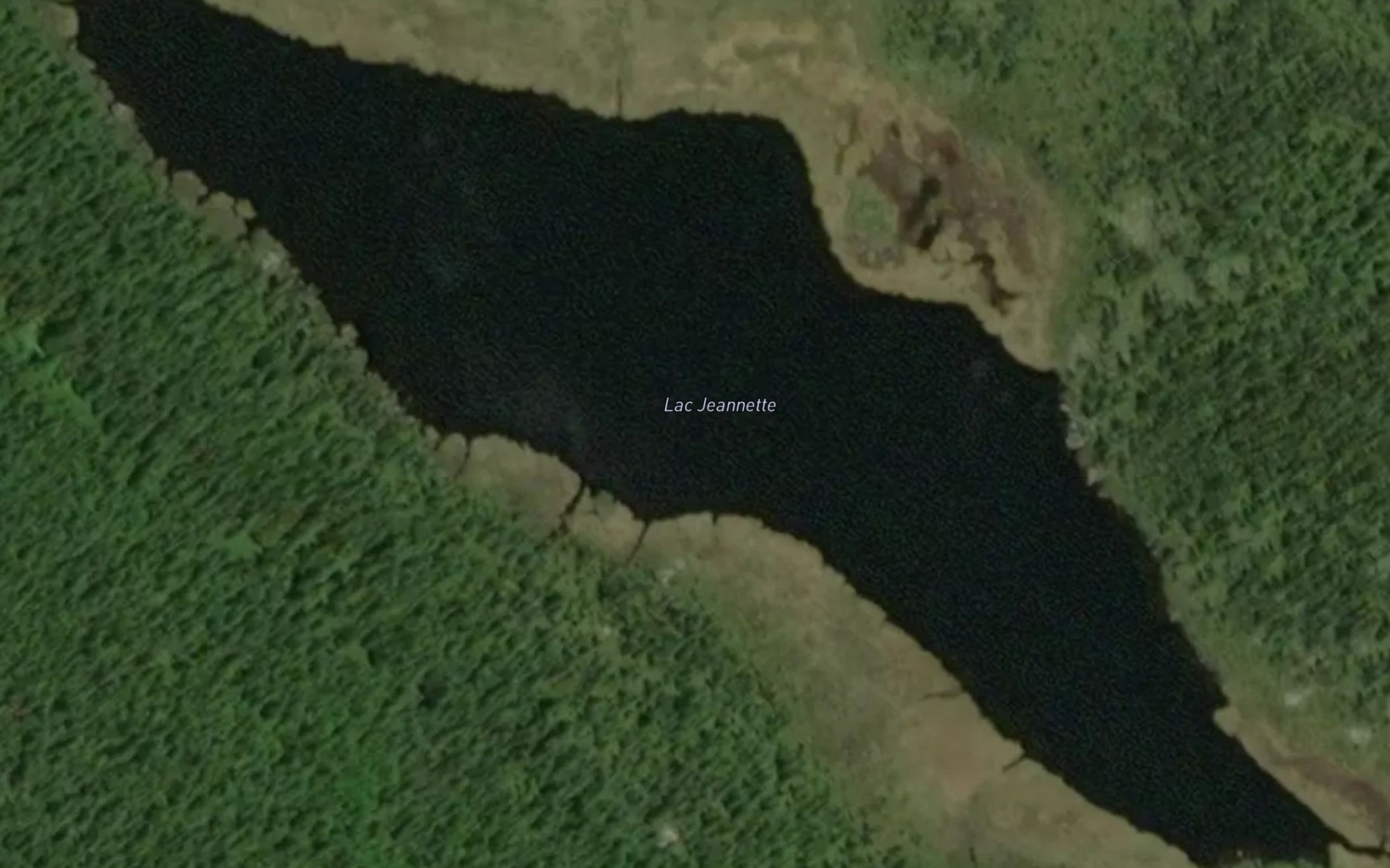 Satellite map of the Lac Jeannette