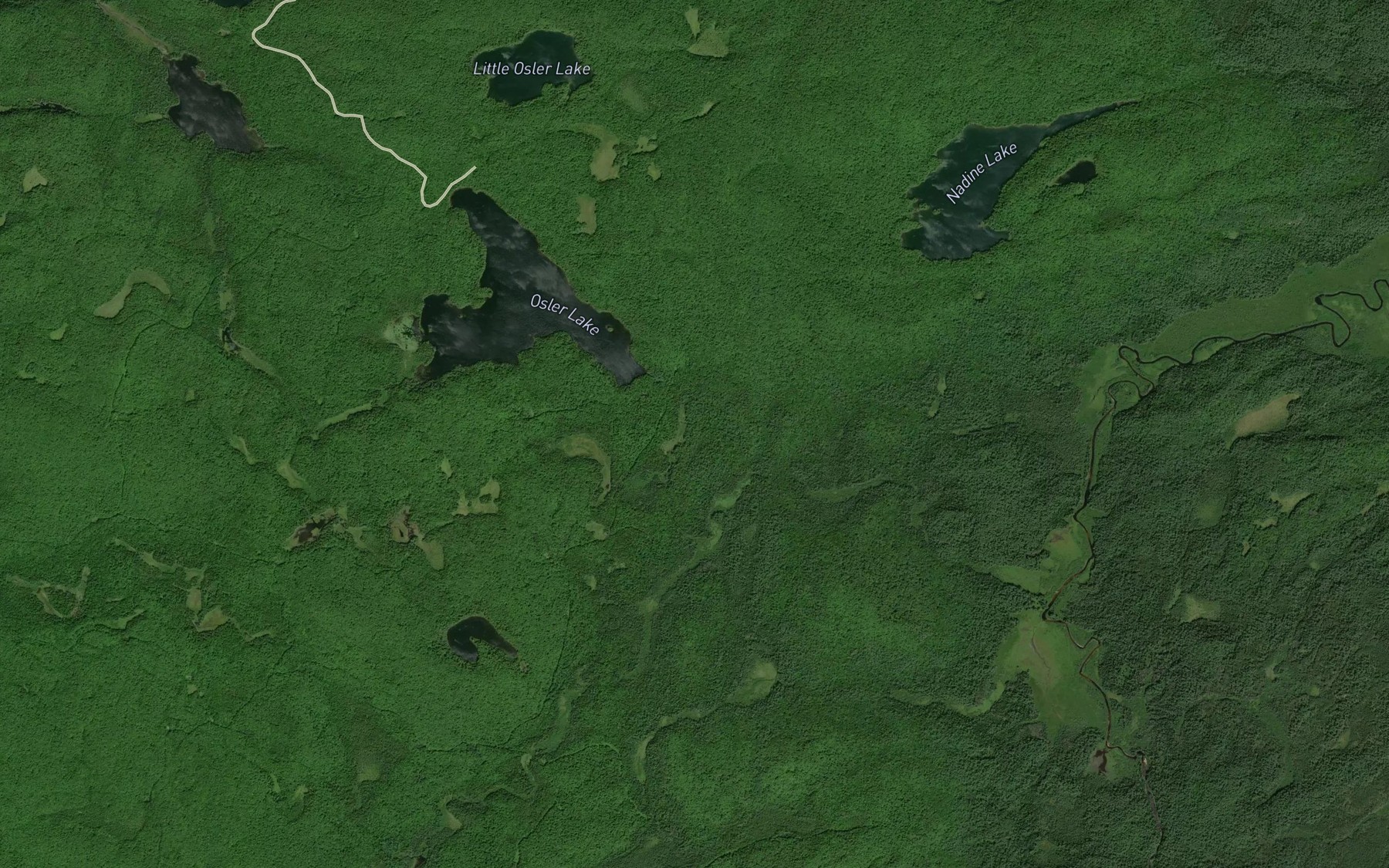 Satellite map of the South Osler Creek