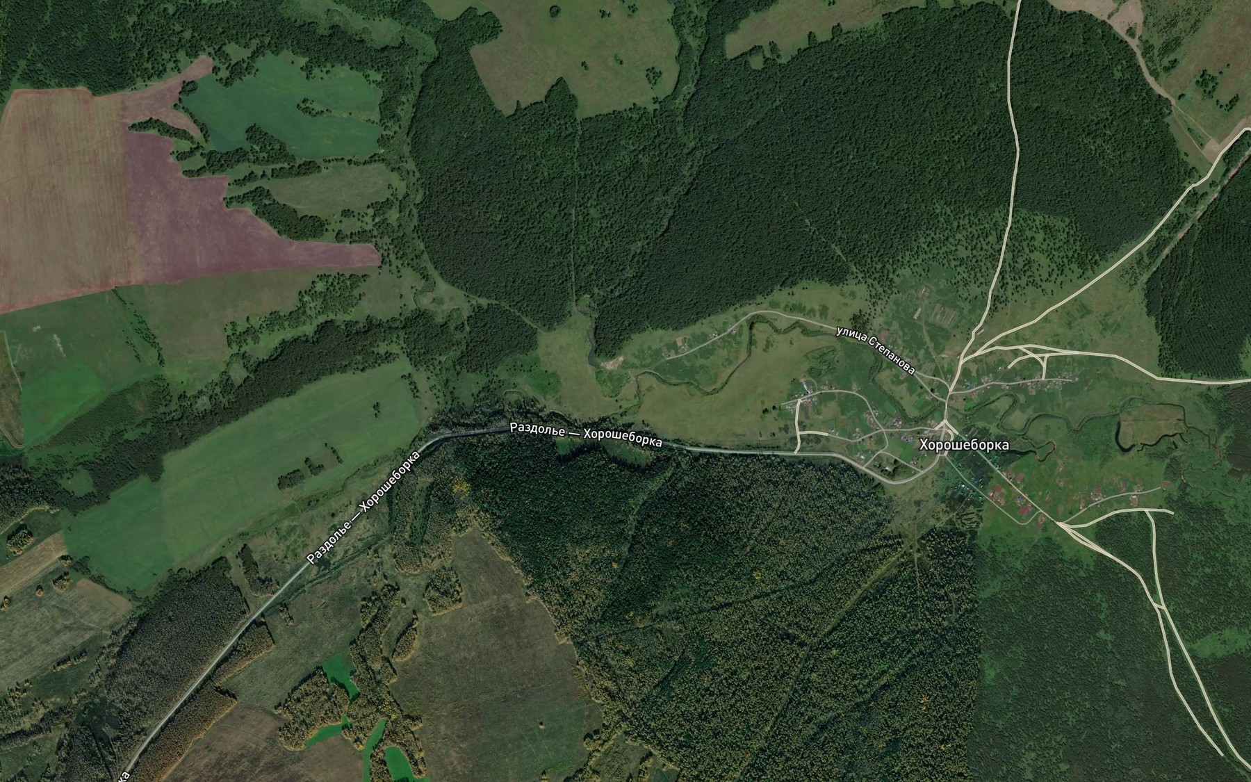 Satellite map of the Khoroshka