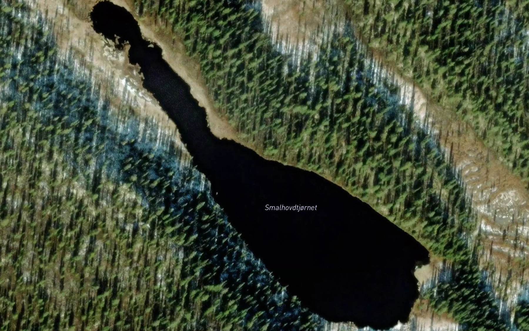 Satellite map of the Smalhovdtjornet