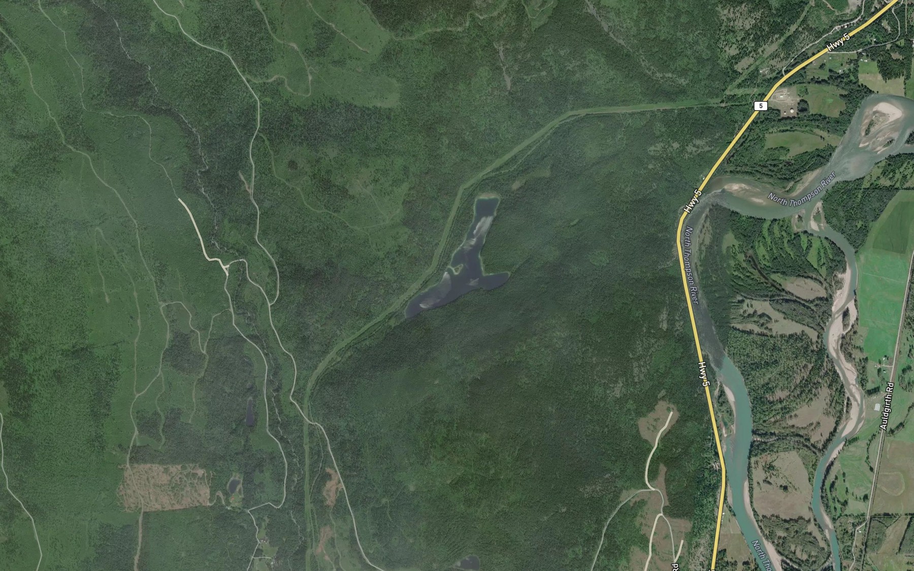 Satellite map of the Lemieux Lake