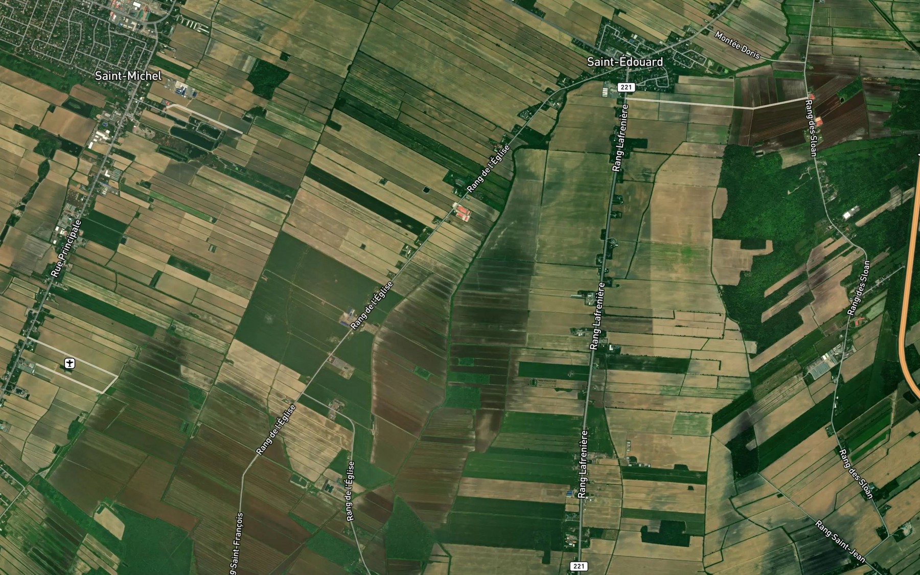 Satellite map of the Ruisseau L'Ecuyer-Thibert