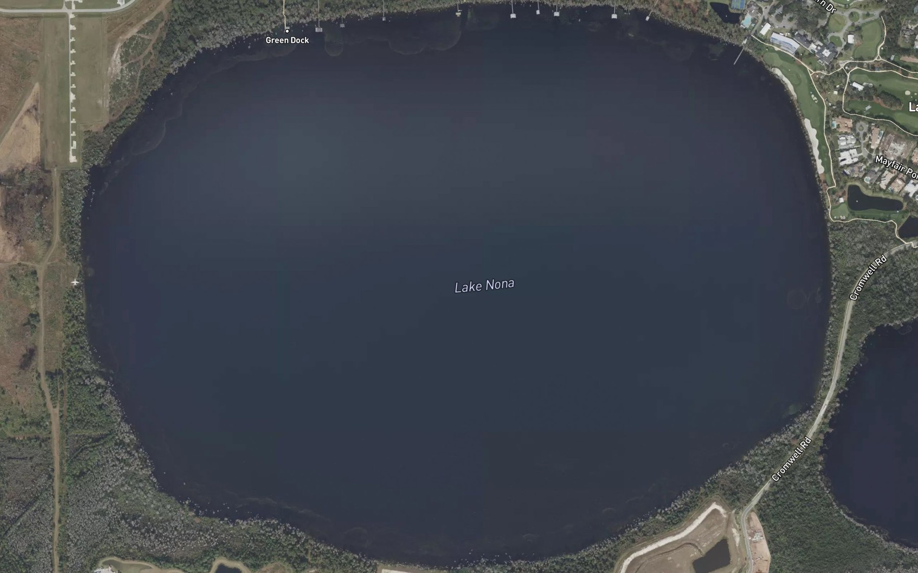 Satellite map of the Lake Nona