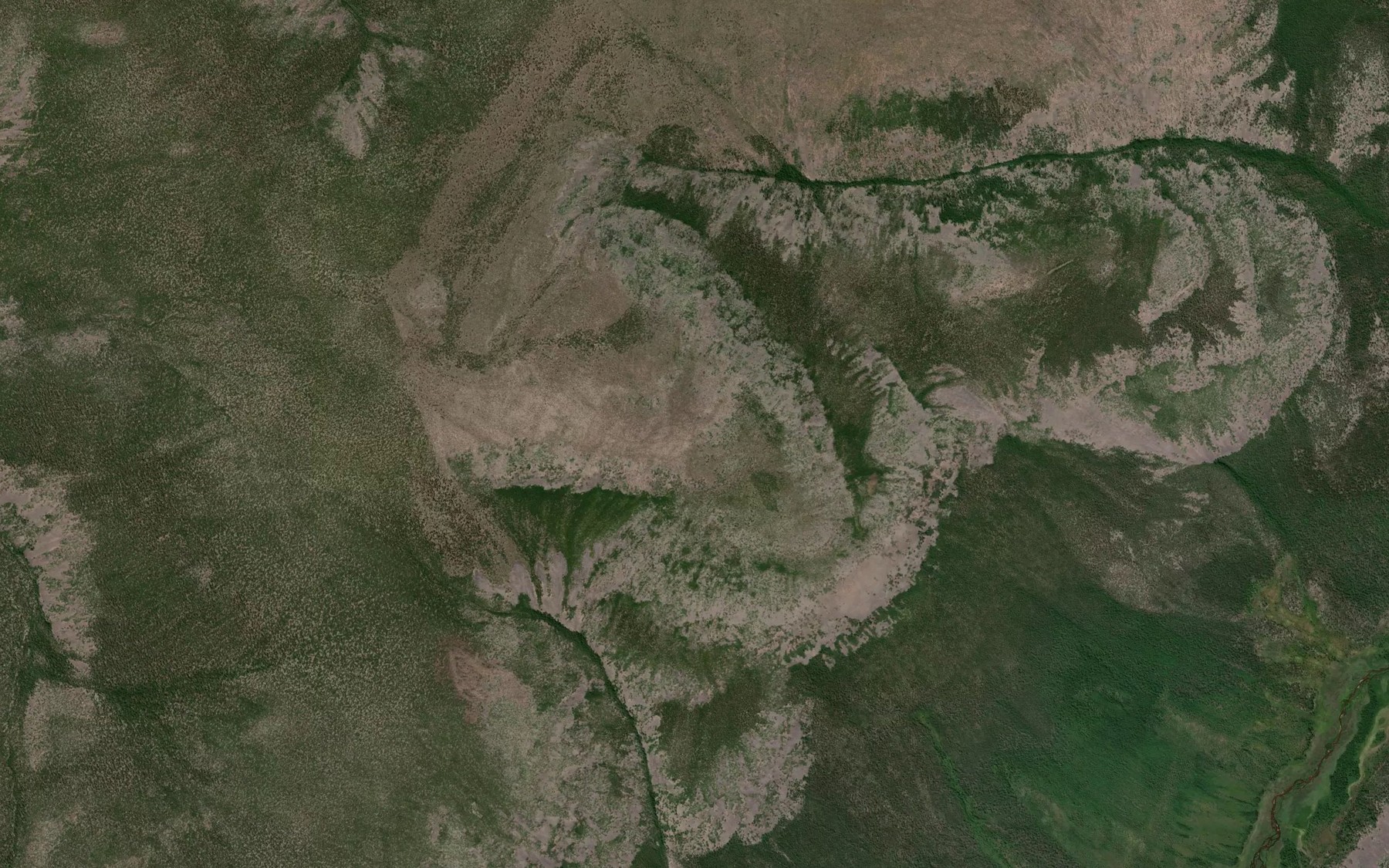 Satellite map of the Gora Levyy Ol'gan