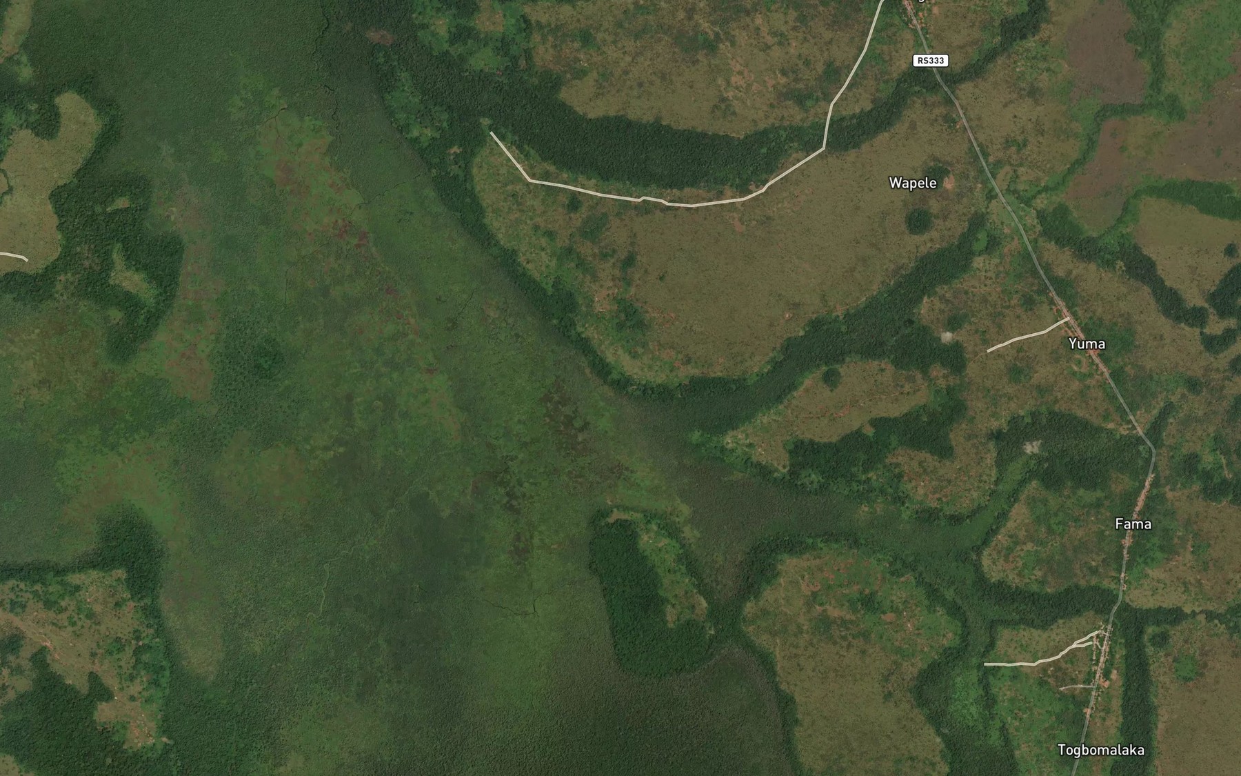Satellite map of the Botunga