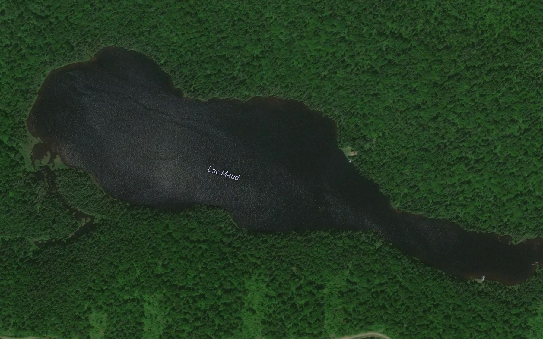 Satellite map of the Lac Maud
